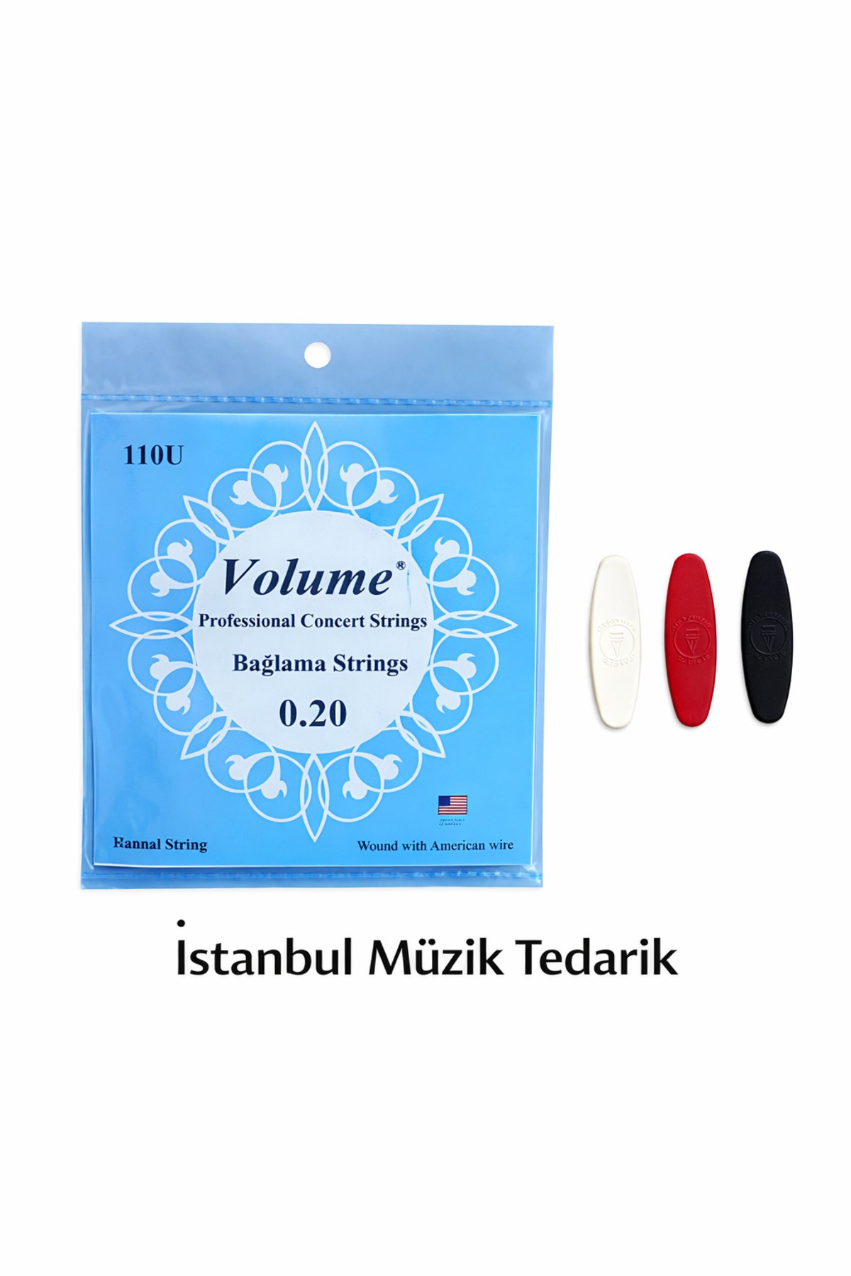 0.20 Uzun Sap Bağlama Teli (Tezene Hediyeli)