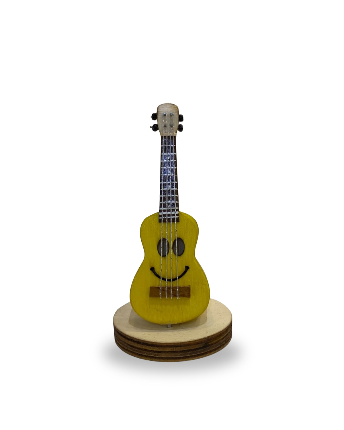 İstanbul Müzik Mini Klasik Gitar Sarı 9 cm Biblo