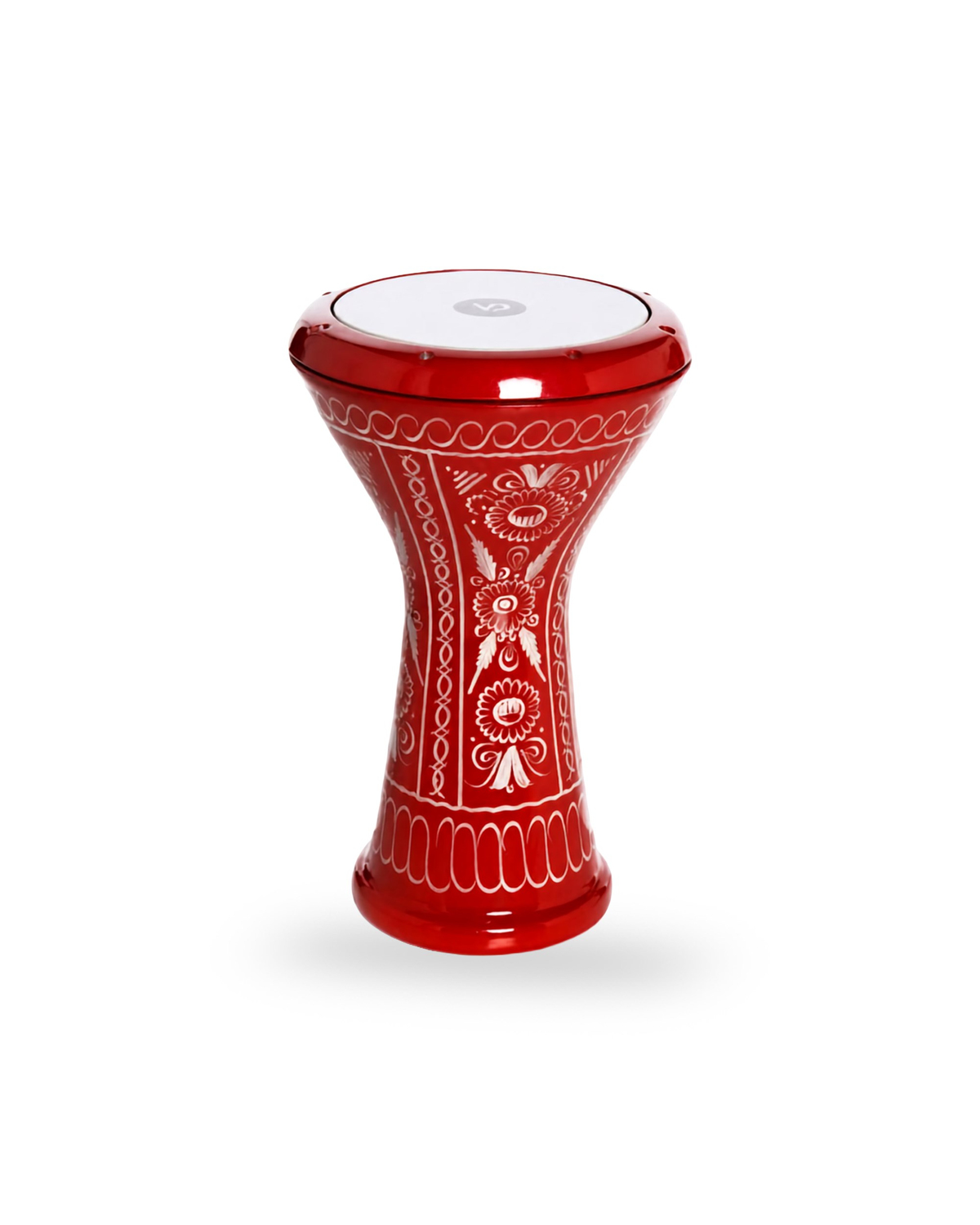 Kırmızı Erzincan İşlemeli Darbuka | Alüminyum Döküm | Askı + Kılıf + Alyan Anahtarı Hediyeli