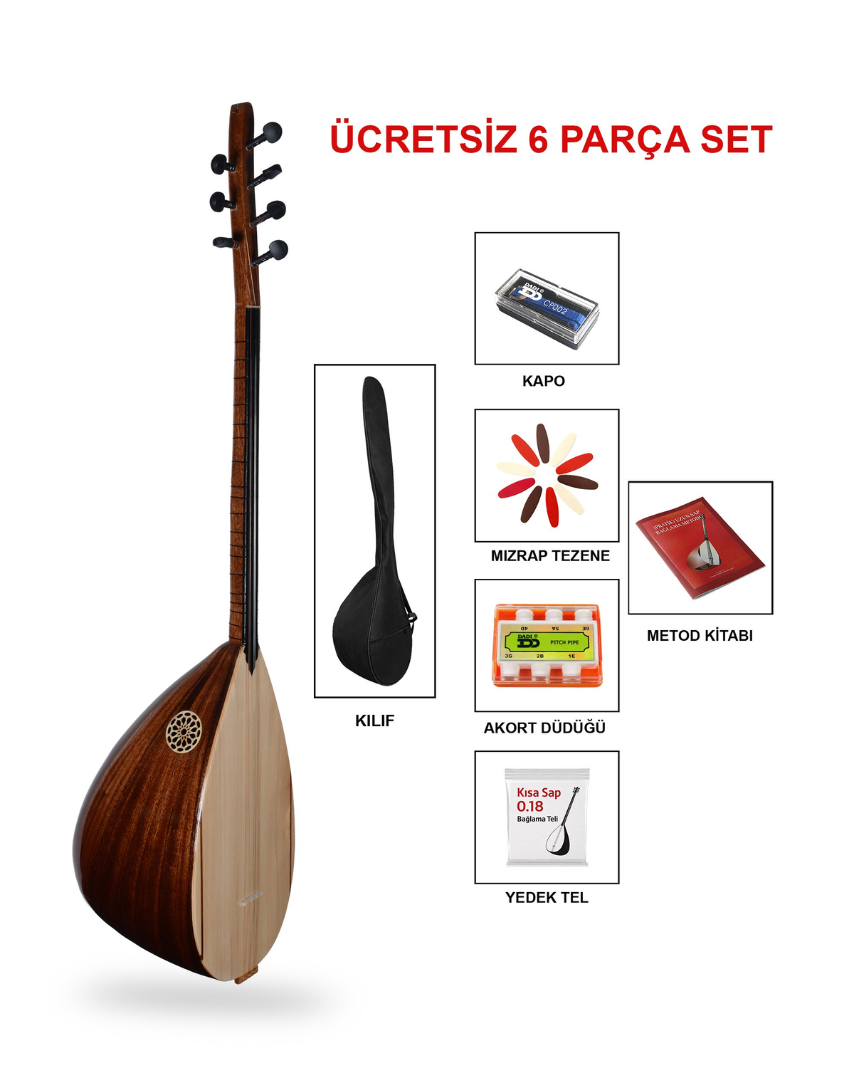 Maun Tekne Sap Ladin Kapak Set Bağlama