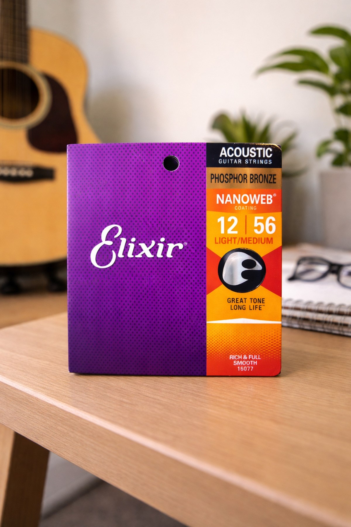 Nanoweb 12-56 Light/Medium Akustik Gitar Teli Phosphor Bronze 16077