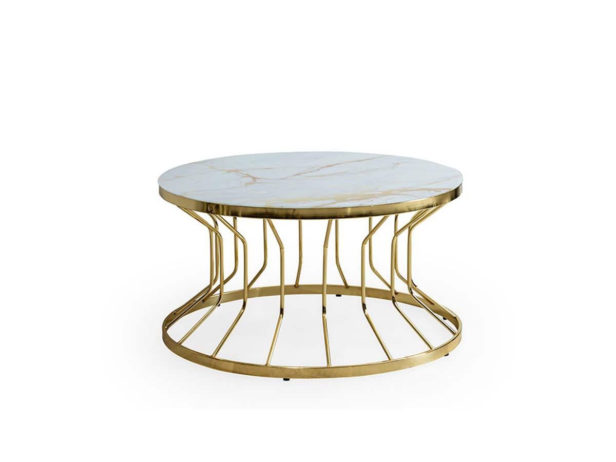 Nisan Sehpa-Bufalo Gold Metal Orta Sehpa