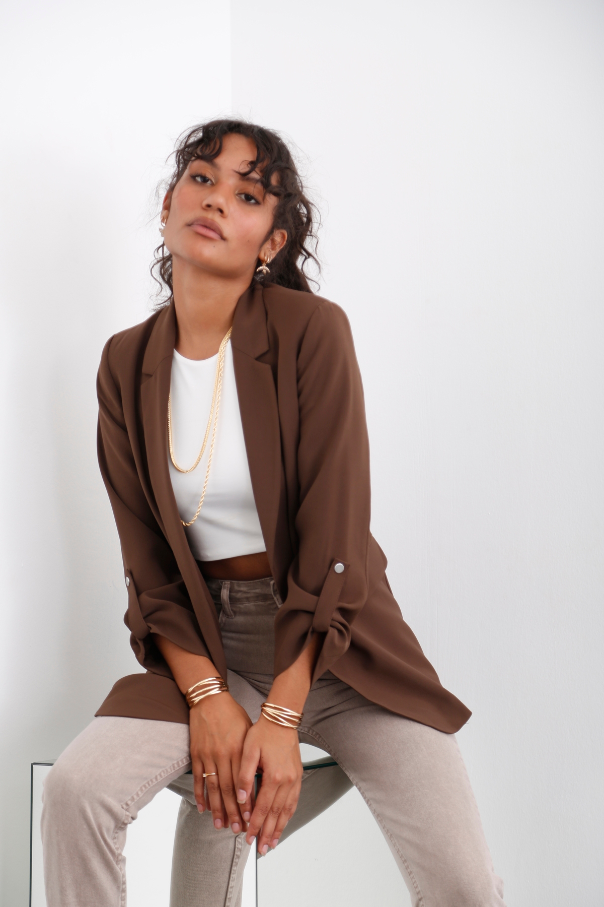Acı Kahve Blazer Ceket 