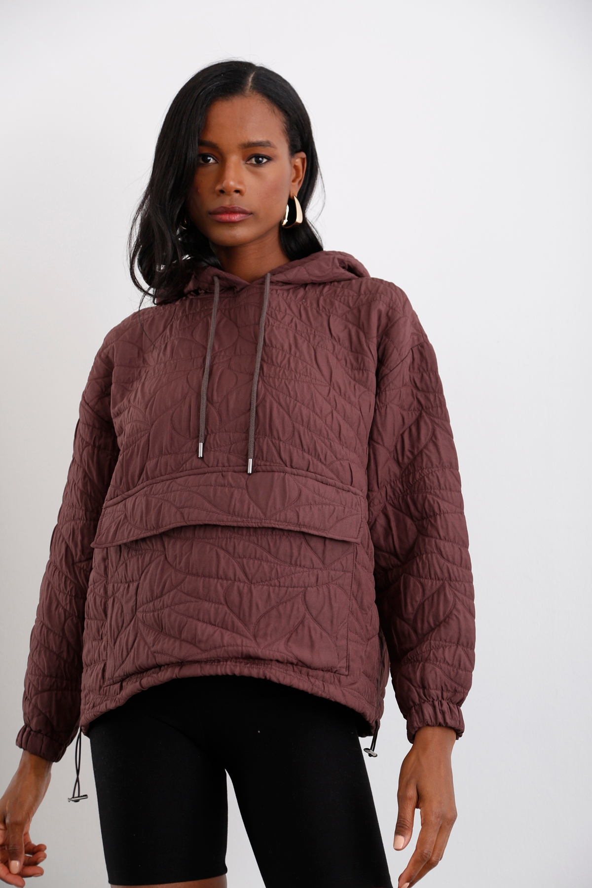 Acı Kahve Kapitoneli Sweatshirt 0157