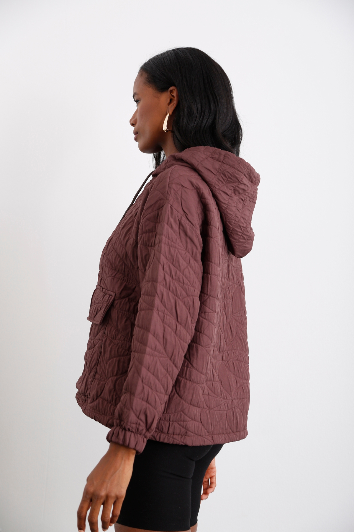 Acı Kahve Kapitoneli Sweatshirt 0157