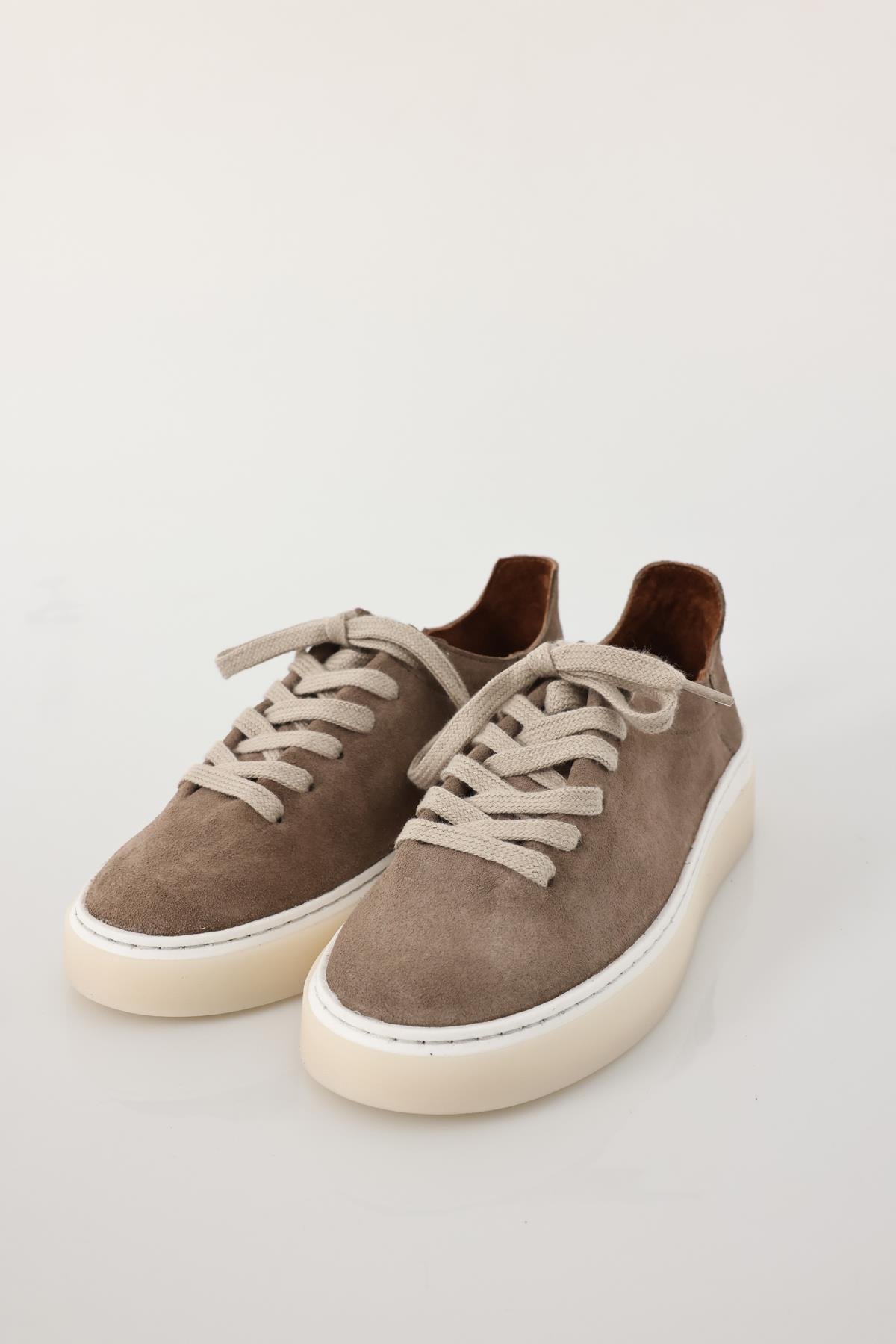Açık Vizon Deri Sneaker 25210