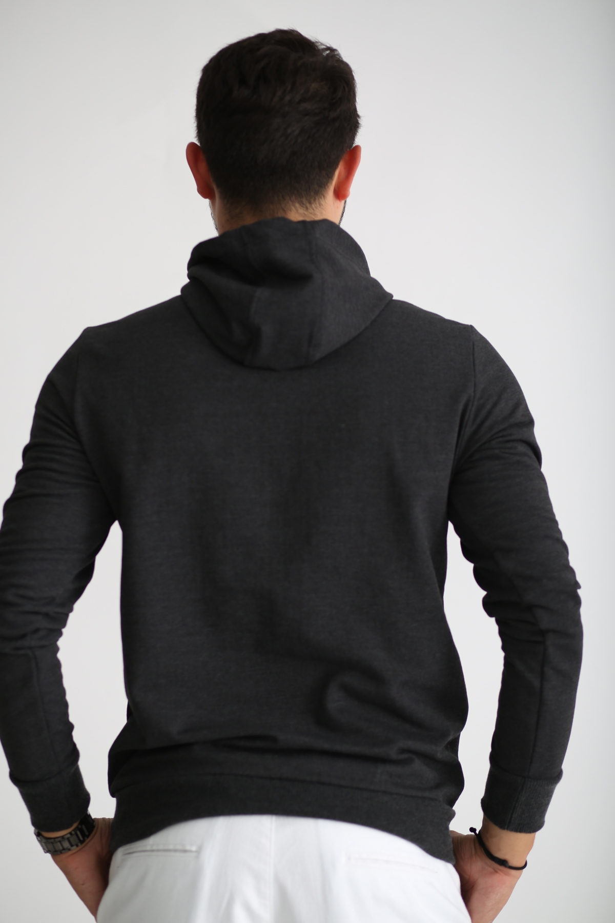 Antrasit Nautıcal Baskılı Sweatshirt SW-1001