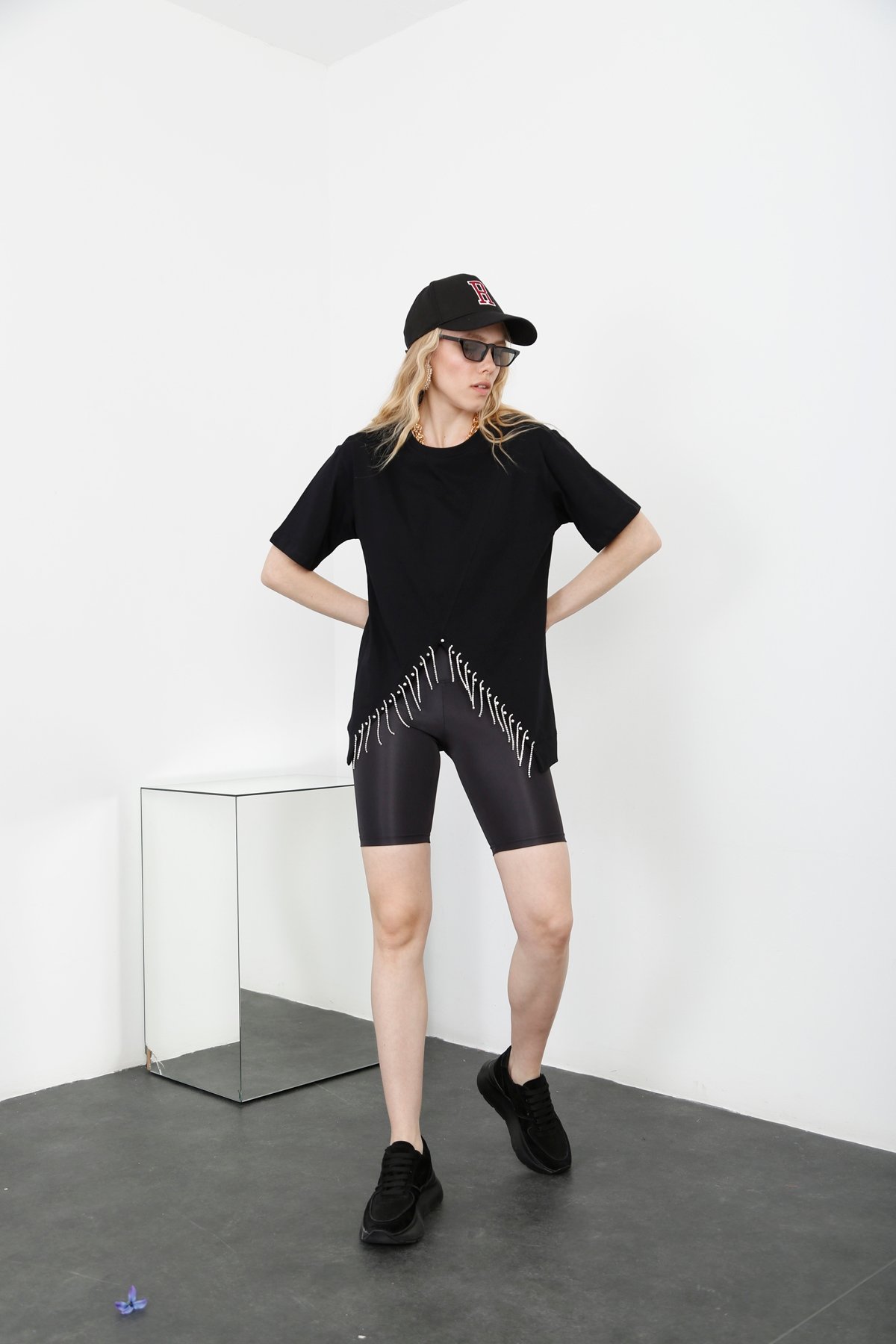 Antrasit Toparlayan Kısa Tayt 1857