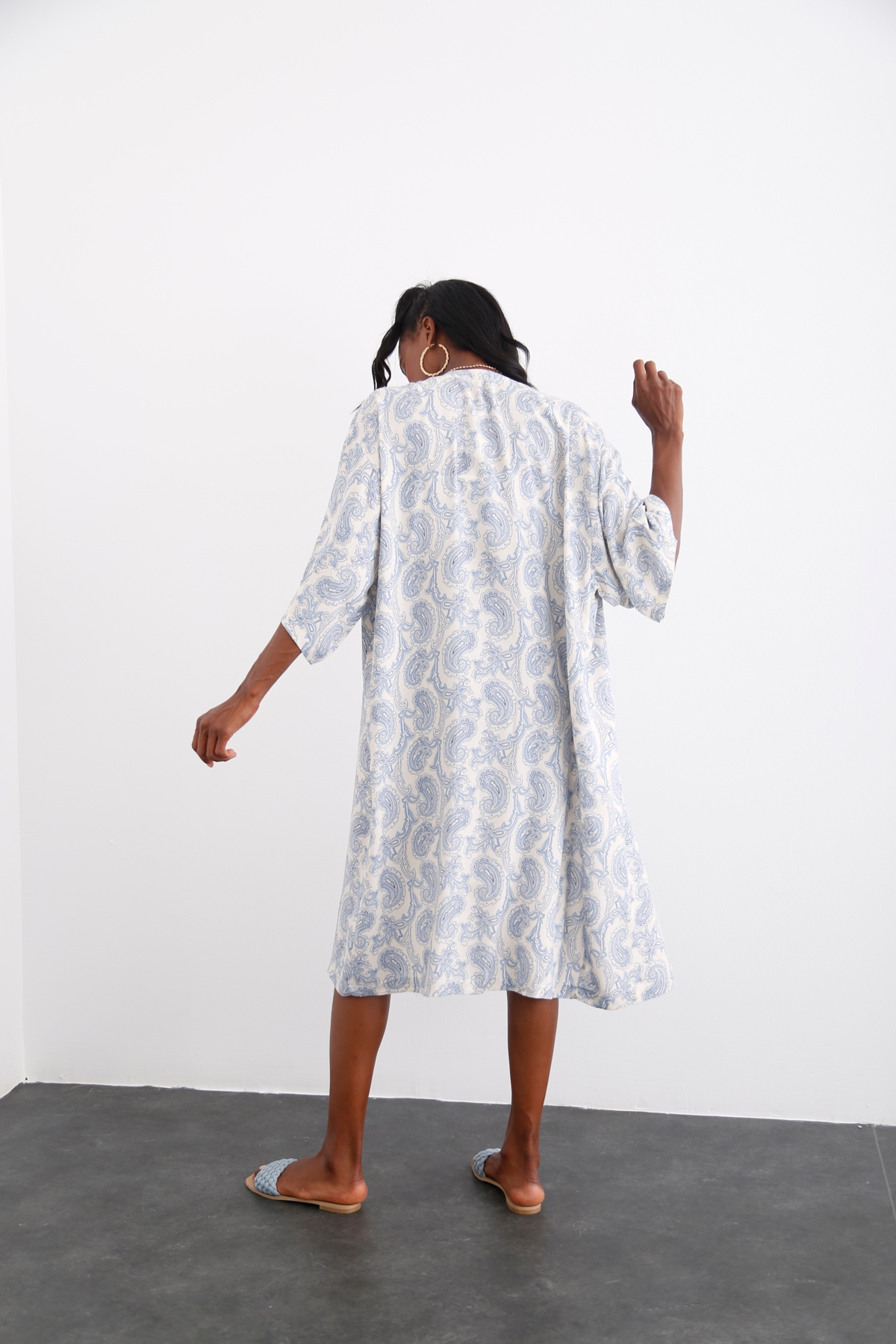 Bej Desenli Şort Takım 30032