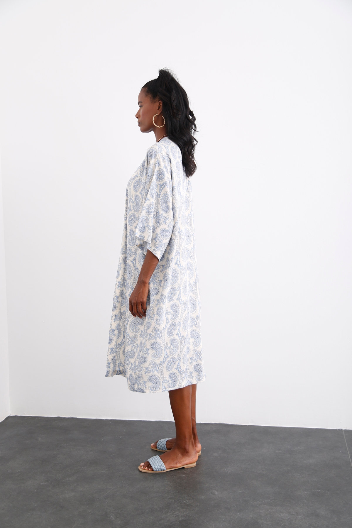 Bej Desenli Şort Takım 30032