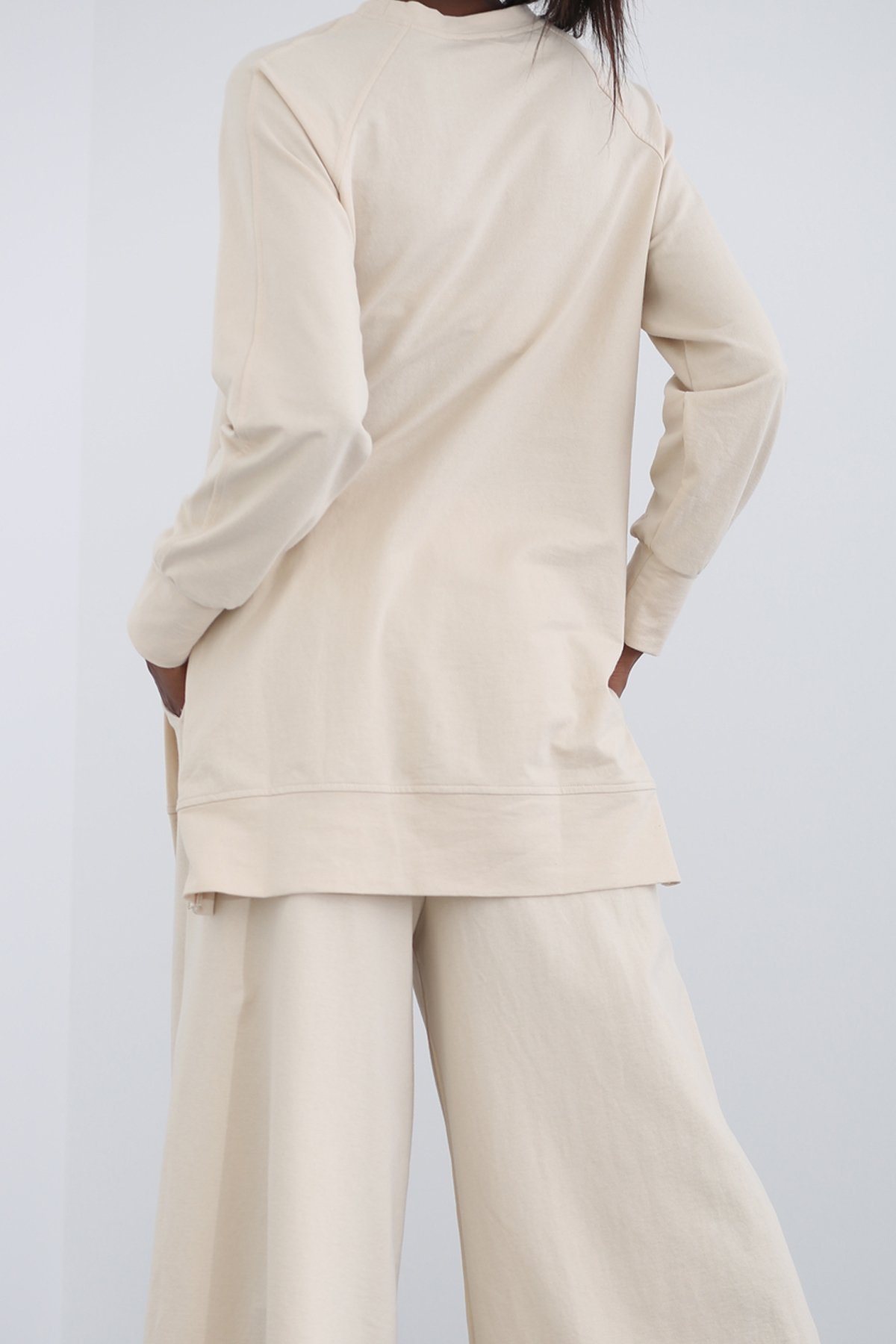 Bej Oversize Sweatshirt 1315