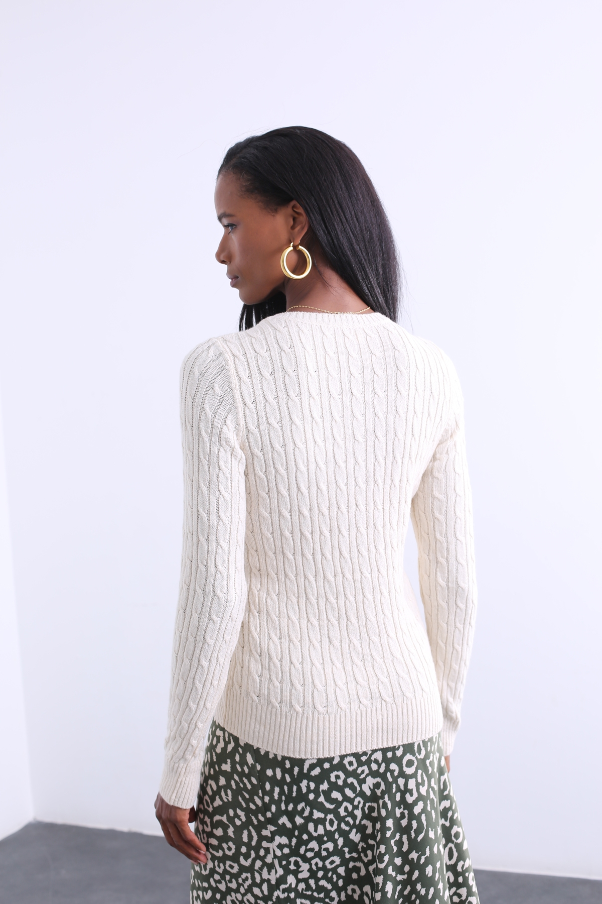 Bej Saç Örgülü Kazak 