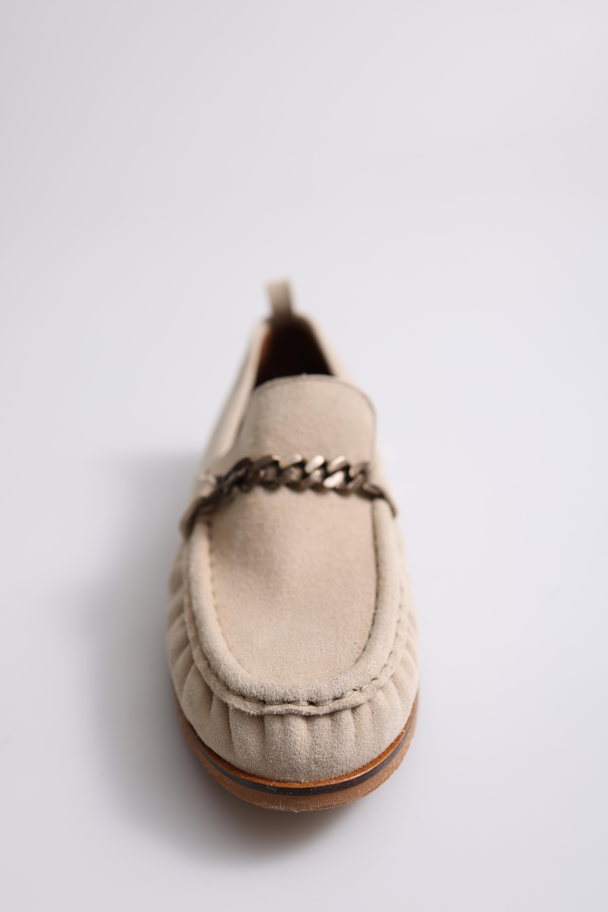 Bej Zincirli Loafer 23339