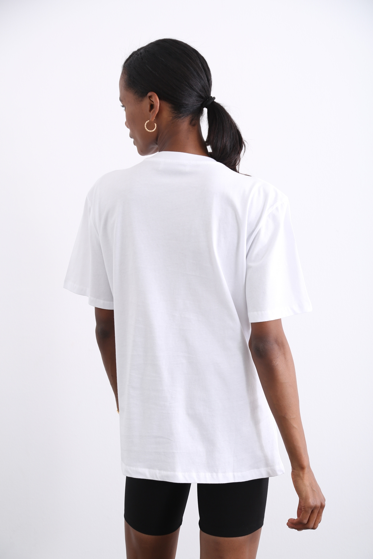 Beyaz Ayıcık Baskılı Tshirt 1423
