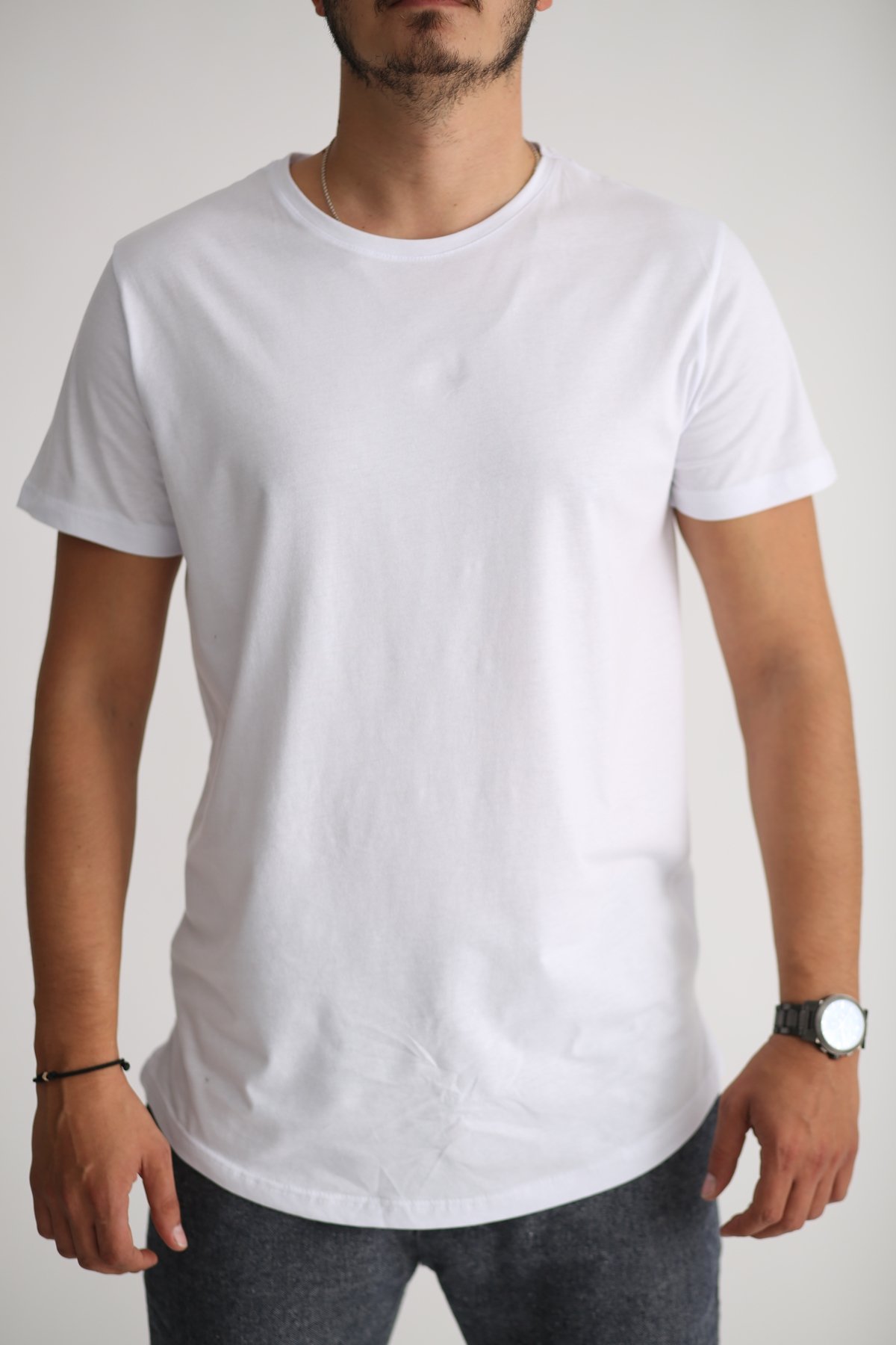 Beyaz Basic Tshirt Y-403