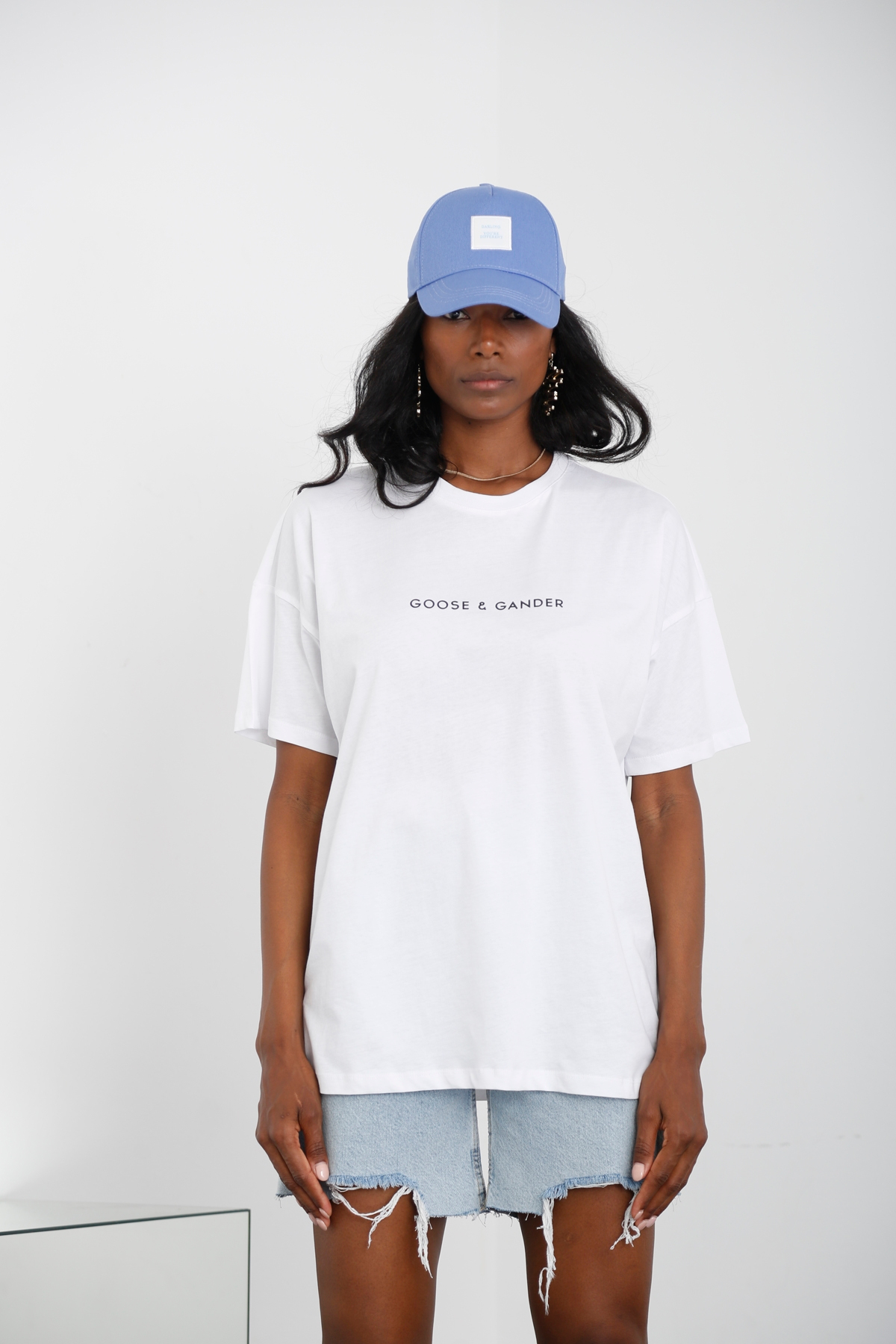 Beyaz Goose&Gander Baskılı Tshirt 210006