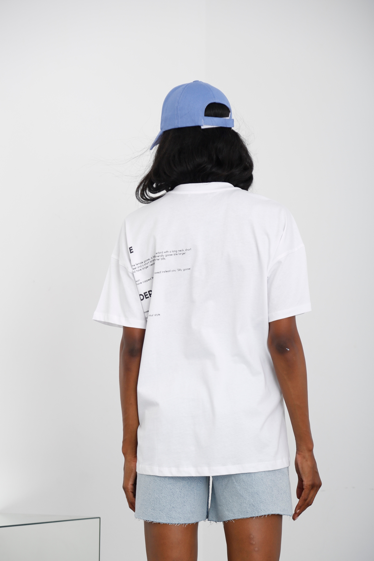 Beyaz Goose&Gander Baskılı Tshirt 210006