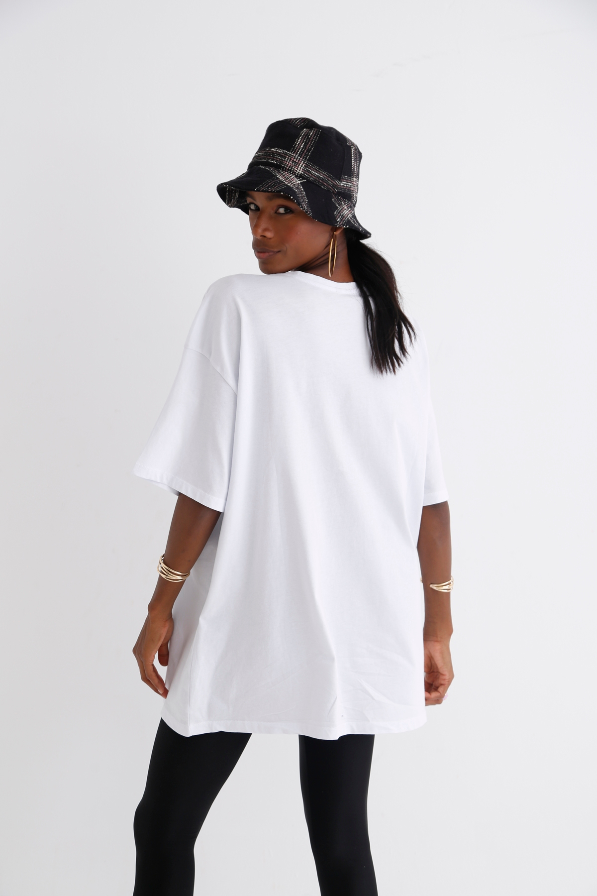 Beyaz Kısa Kol Basic Tshirt 1295