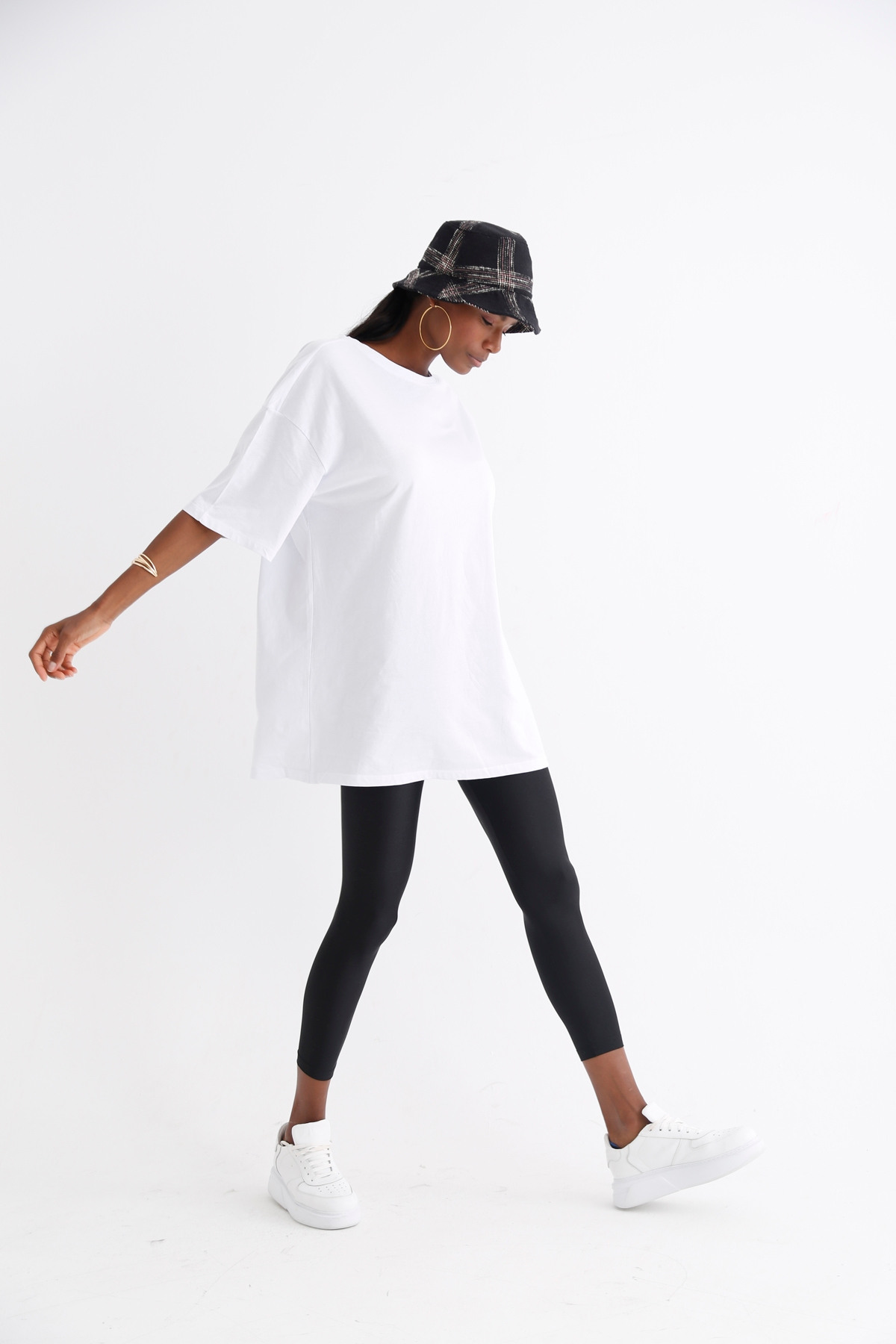 Beyaz Kısa Kol Basic Tshirt 1295