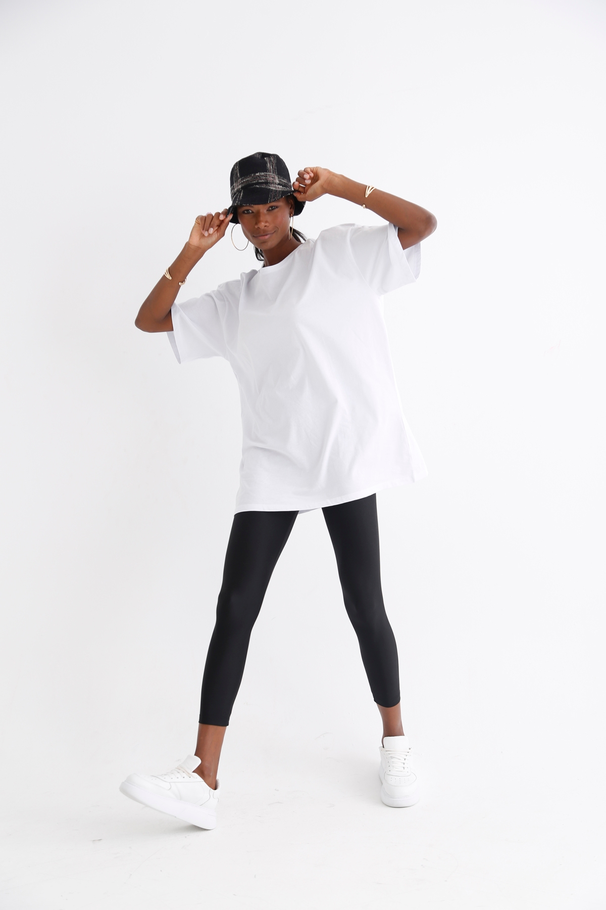 Beyaz Kısa Kol Basic Tshirt 1295
