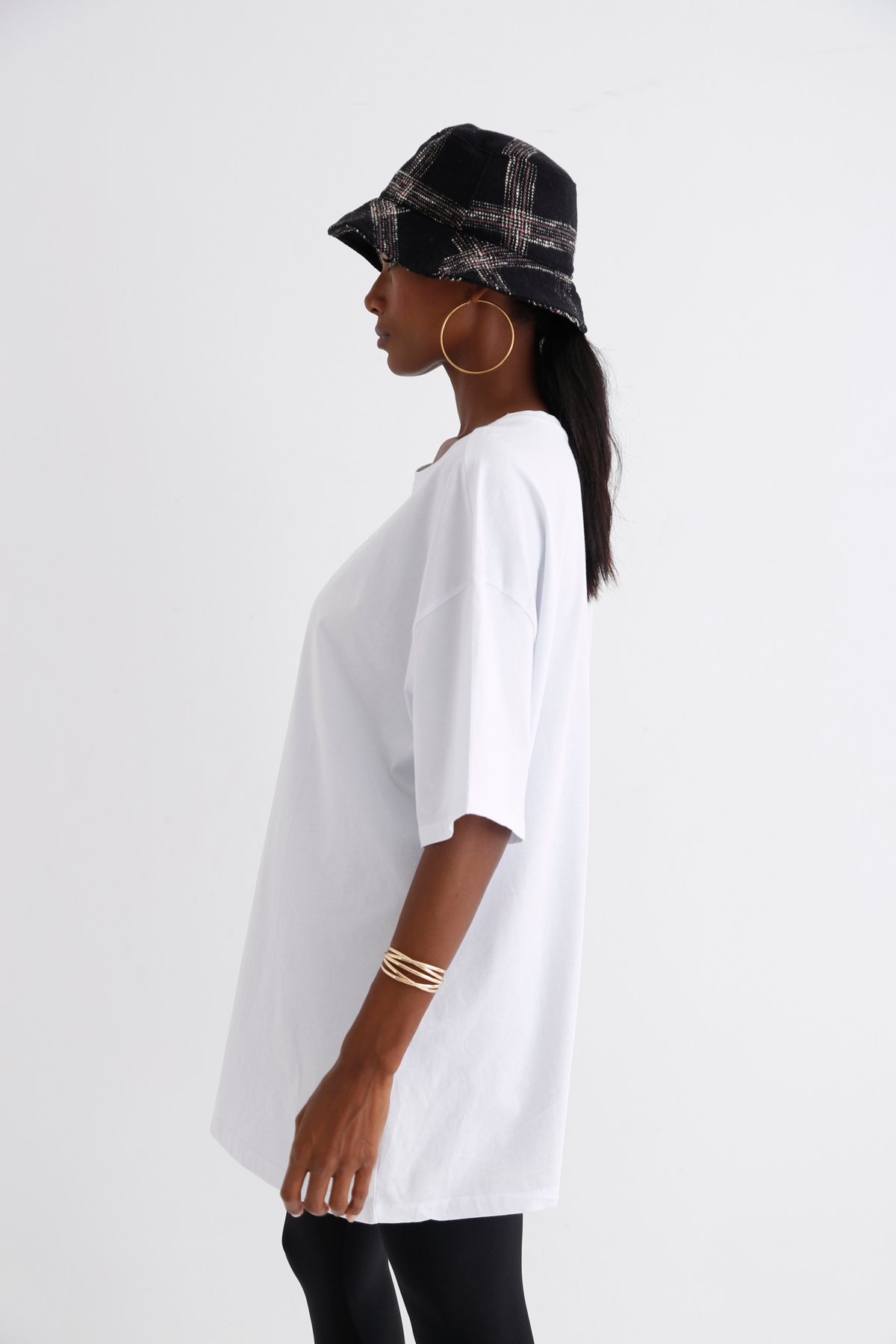 Beyaz Kısa Kol Basic Tshirt 1295