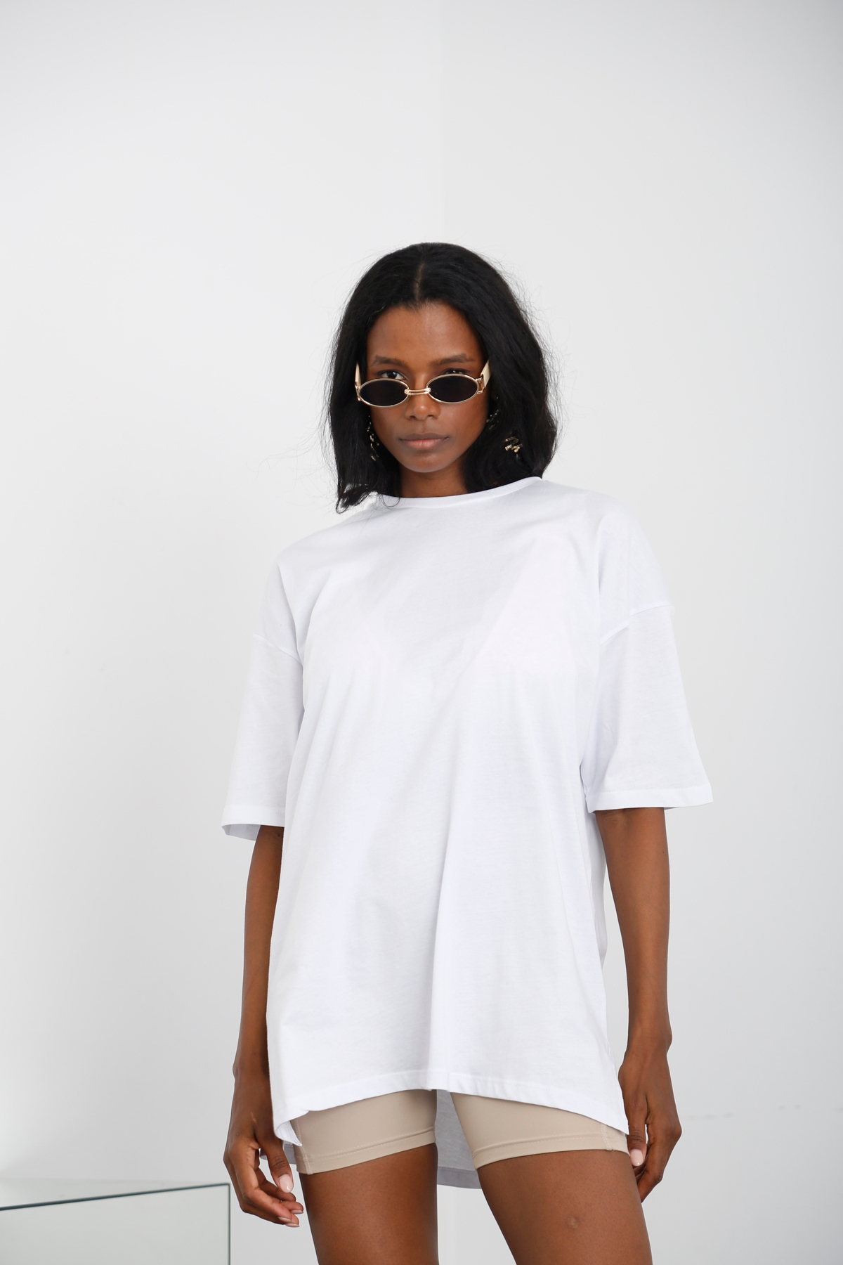 Beyaz Oversize Tshirt 3779