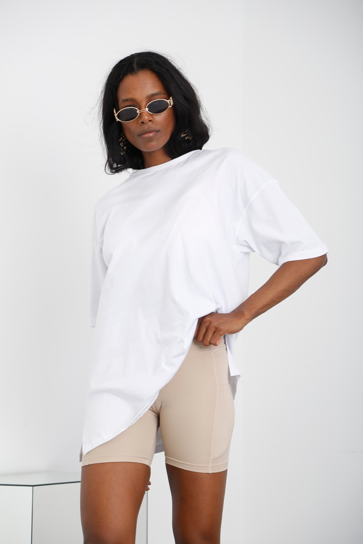 Beyaz Oversize Tshirt 3779