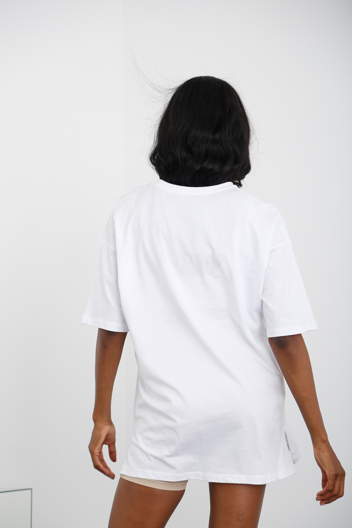 Beyaz Oversize Tshirt 3779