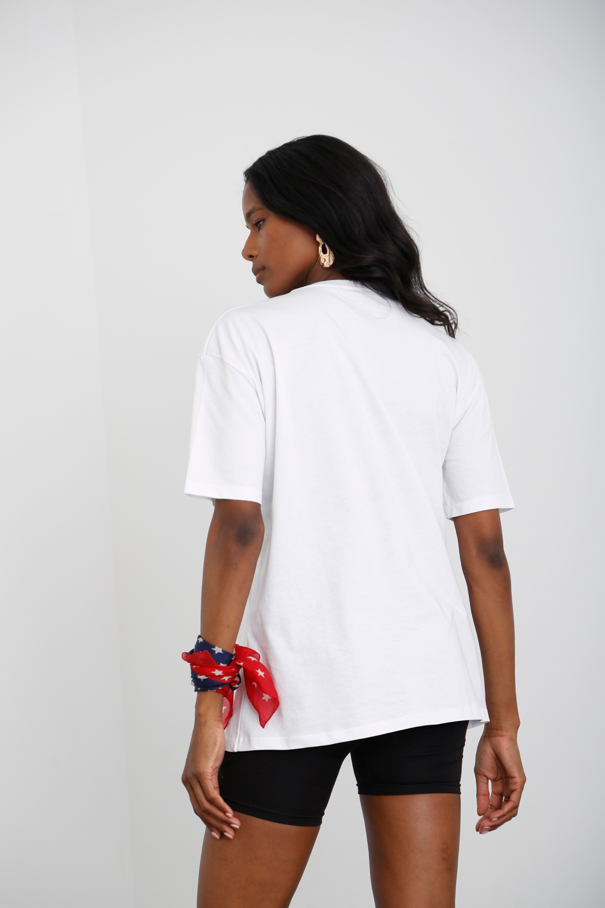 Beyaz Vellbeing Baskılı Tshirt 80411
