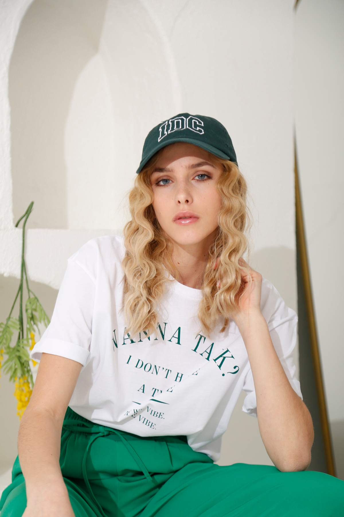 Beyaz Yazı Baskılı Tshirt 80364