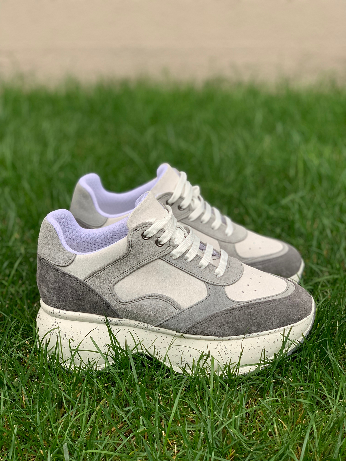Beyaz Yüksek Taban Sneaker