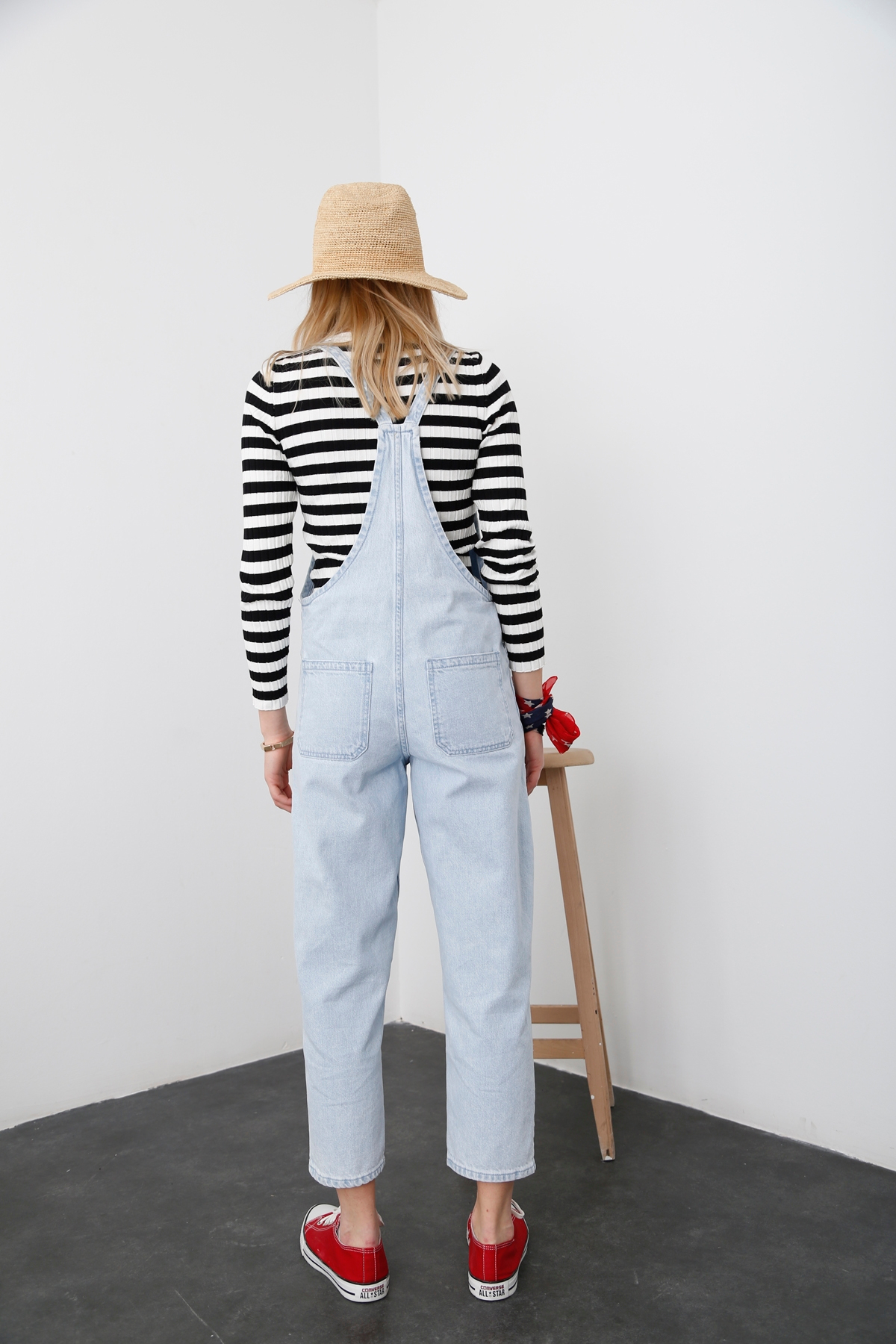 Buz Mavi Jean Salopet 2277