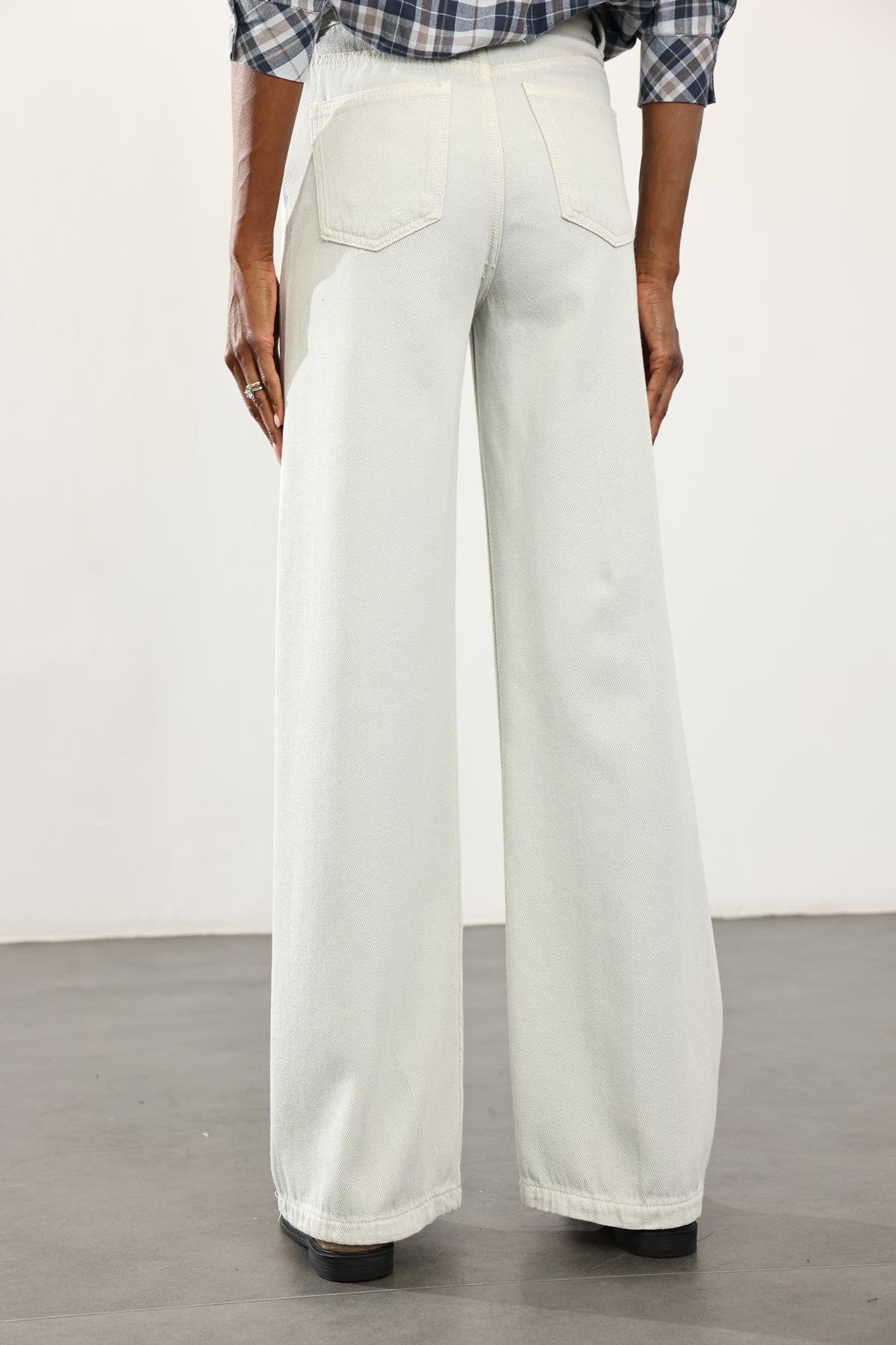 Buz Mavi Yüksek Bel Straight Jean 