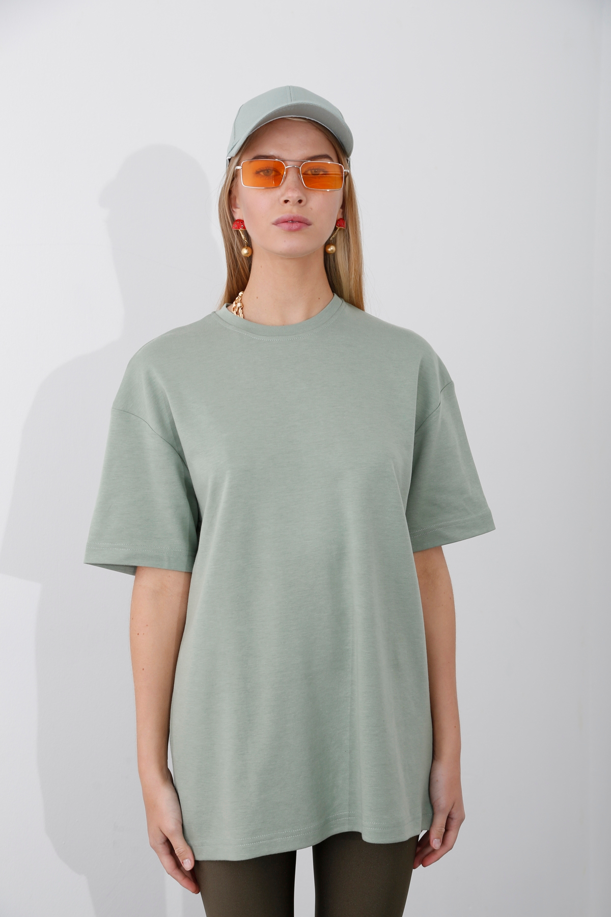 Çağla Yeşili Boyfriend Tshirt 