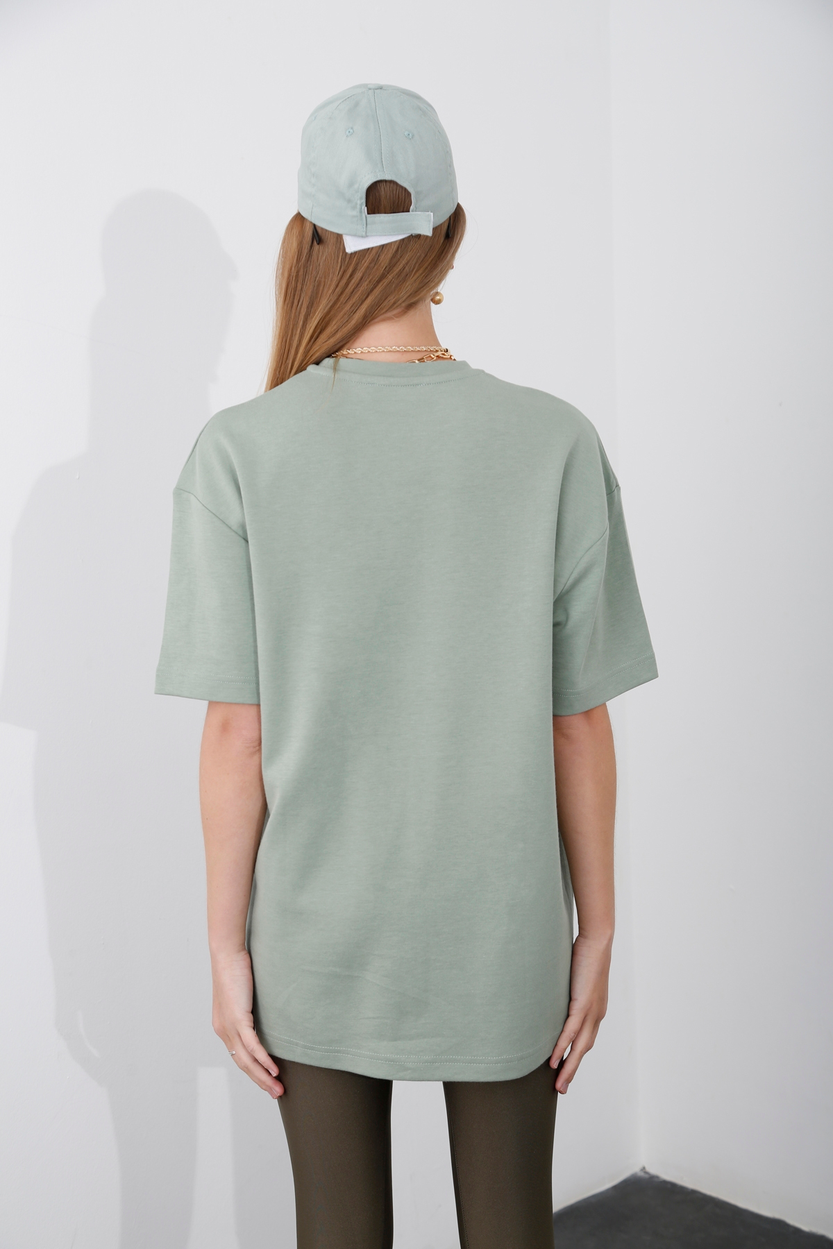 Çağla Yeşili Boyfriend Tshirt 