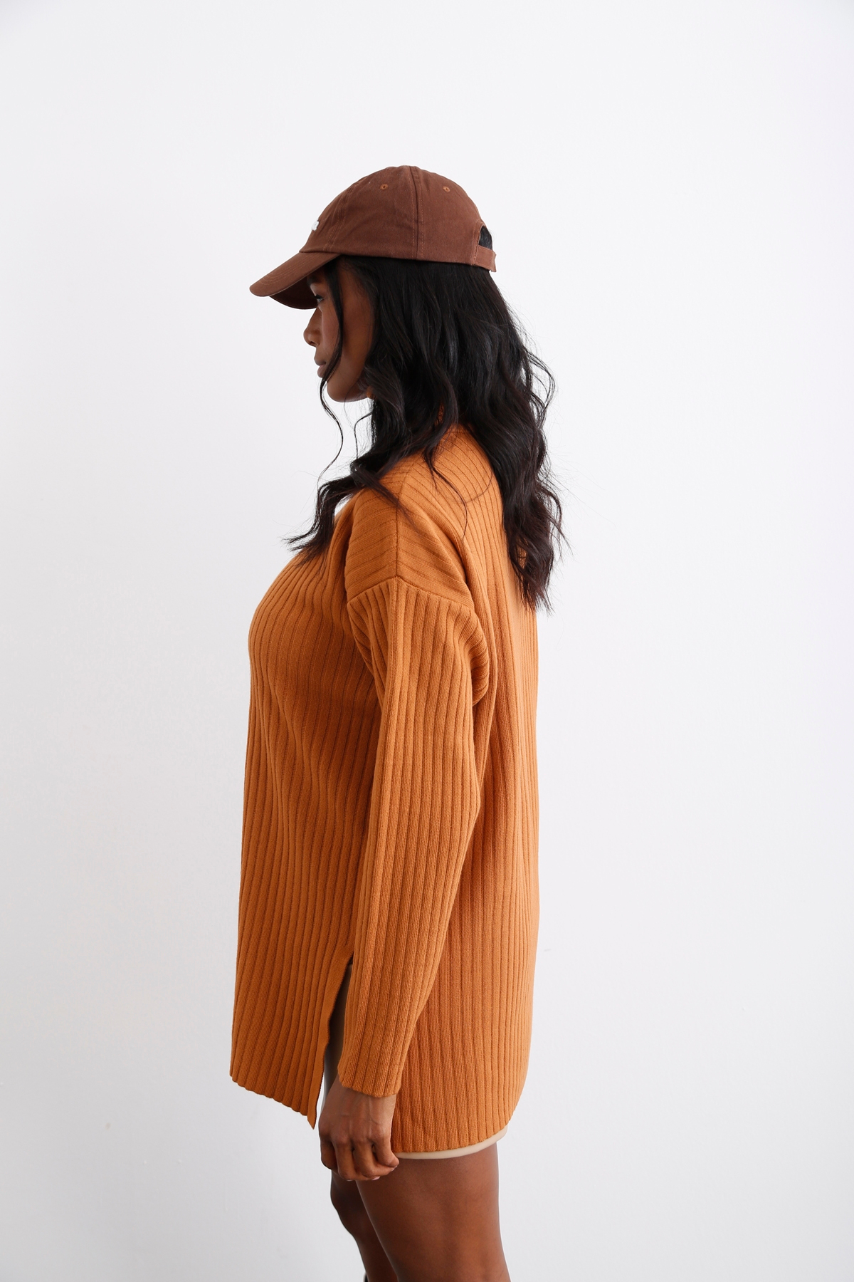 Camel Balıkçı Fitilli Kazak 5766