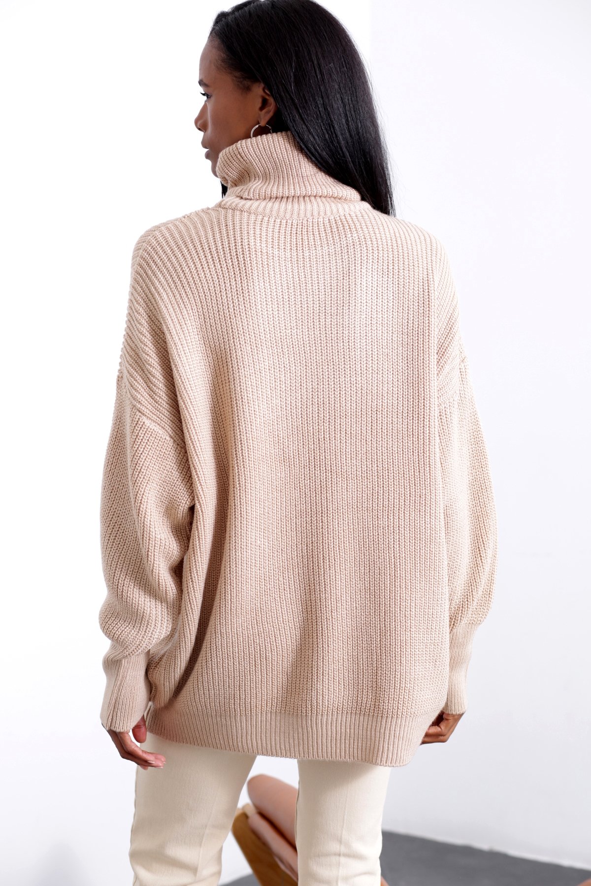 Camel Balıkçı Yaka Kazak 210226