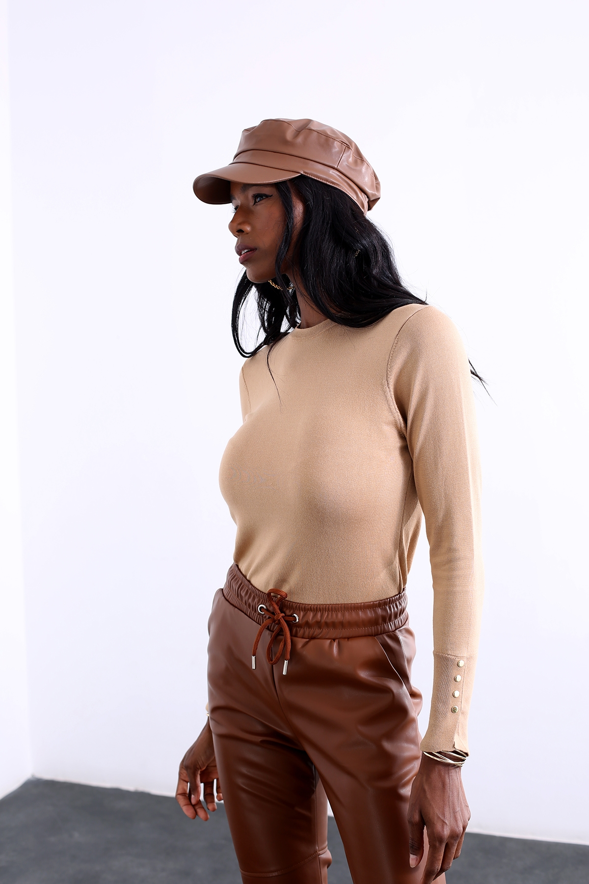 Camel Bisiklet Yaka Basic Triko 151026
