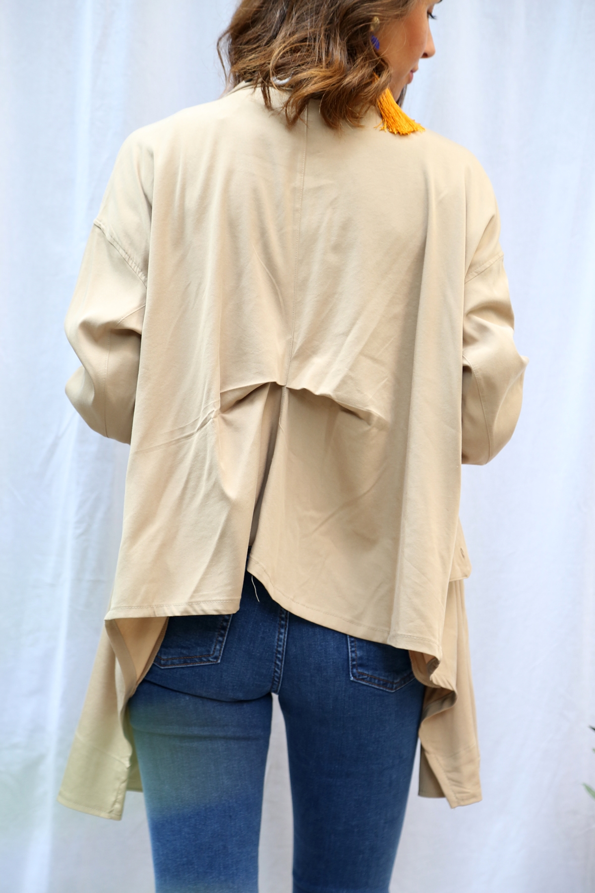 Camel Cepli Salaş Ceket