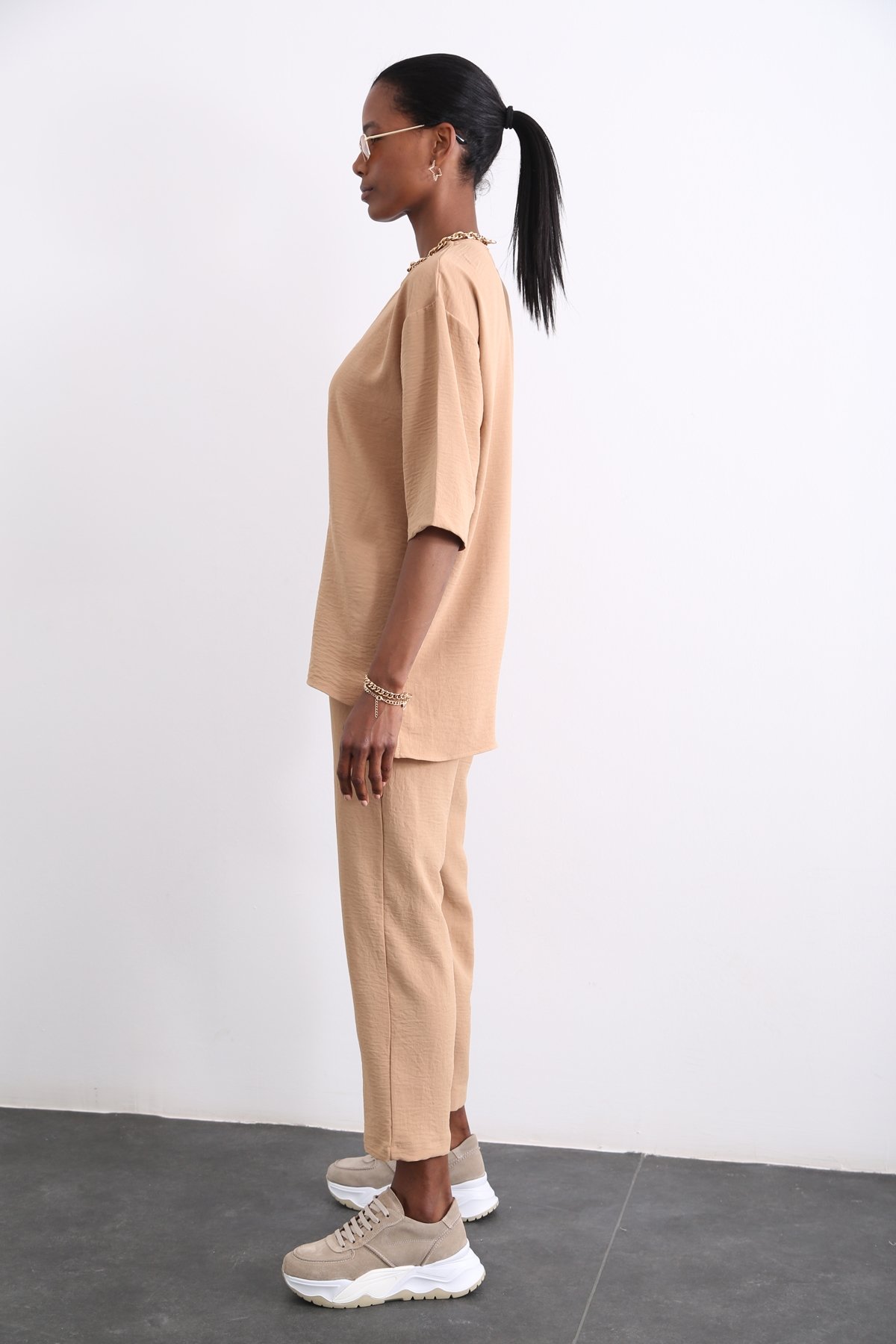 Camel Crep Takım 3426