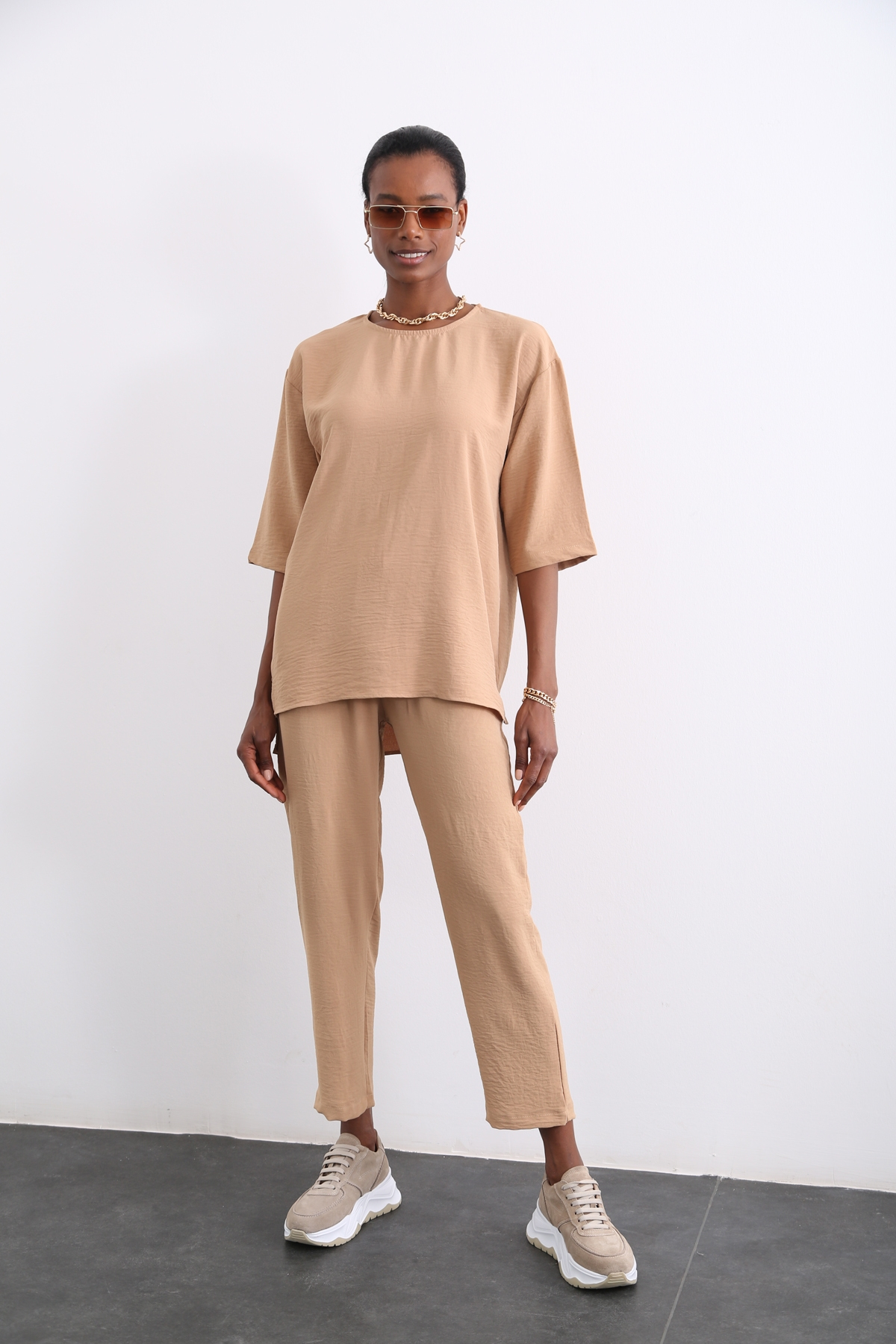 Camel Crep Takım 3426