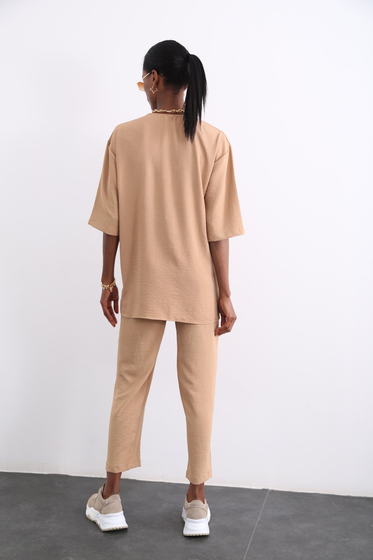Camel Crep Takım 3426