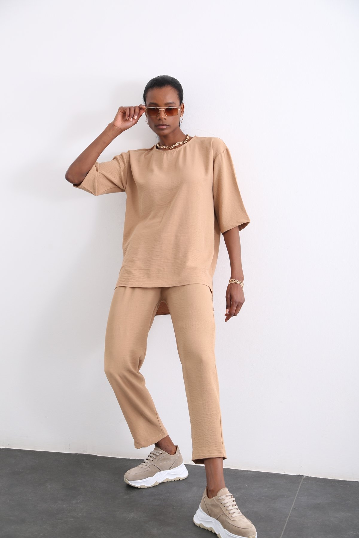 Camel Crep Takım 3426