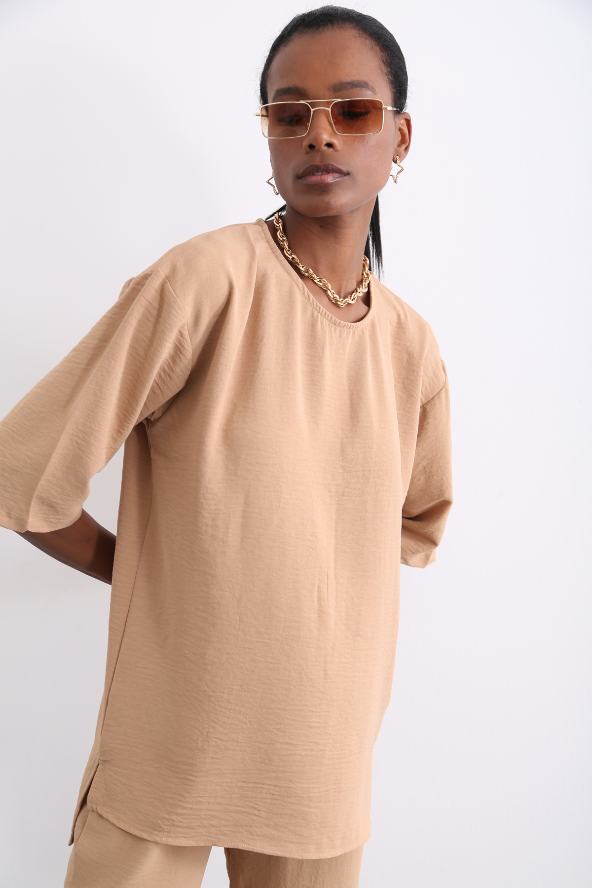 Camel Crep Takım 3426