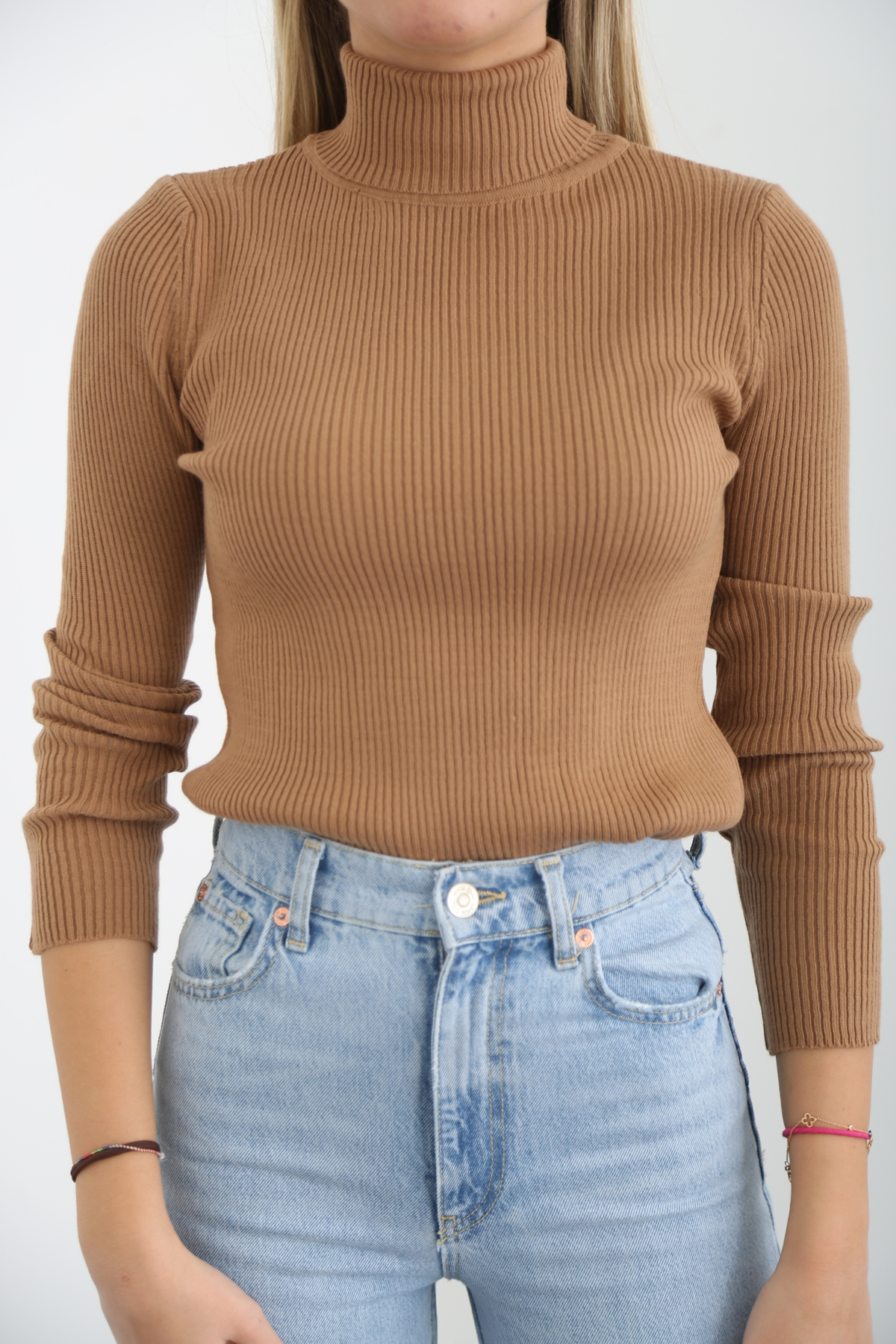 Camel Fitilli Balıkçı Triko 6040