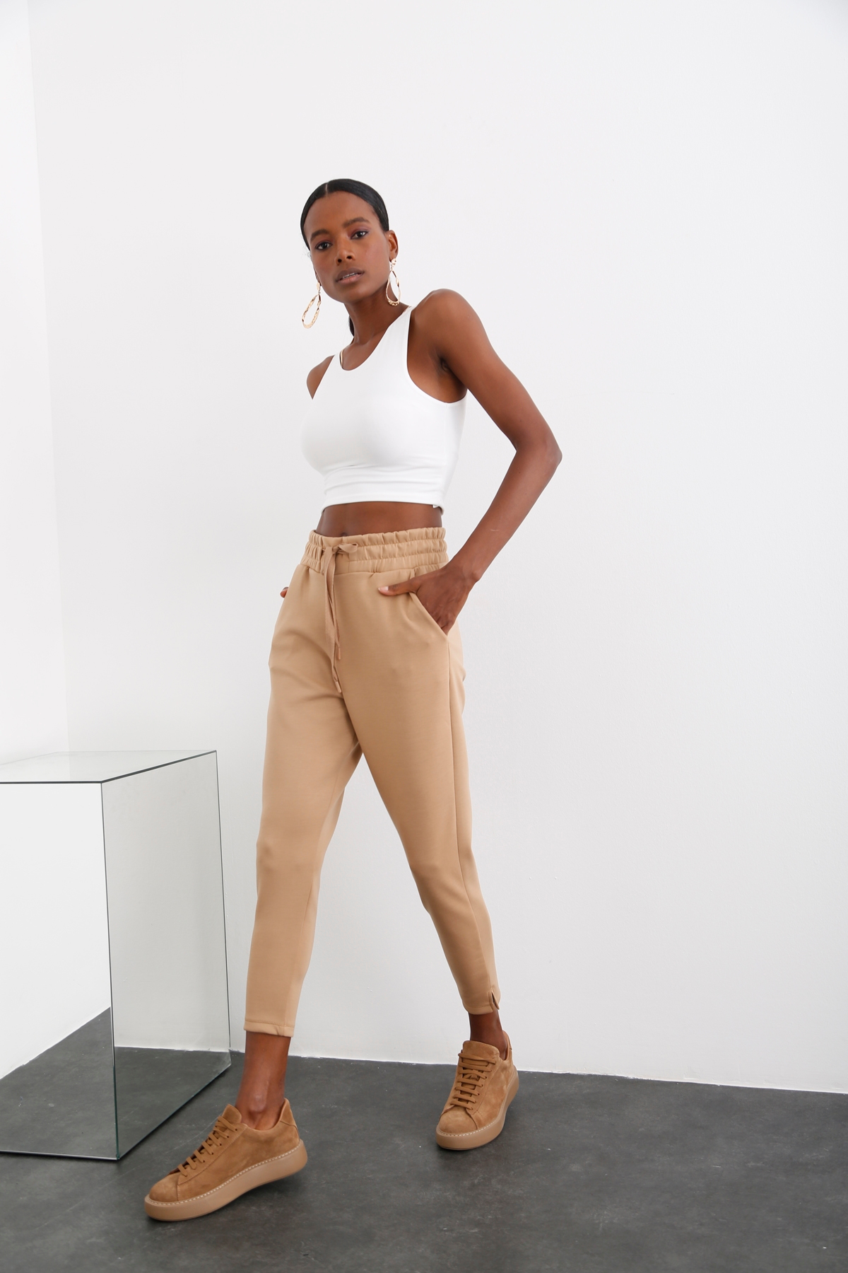 Camel Kalın Lastikli Eşofman Pantolon 25473
