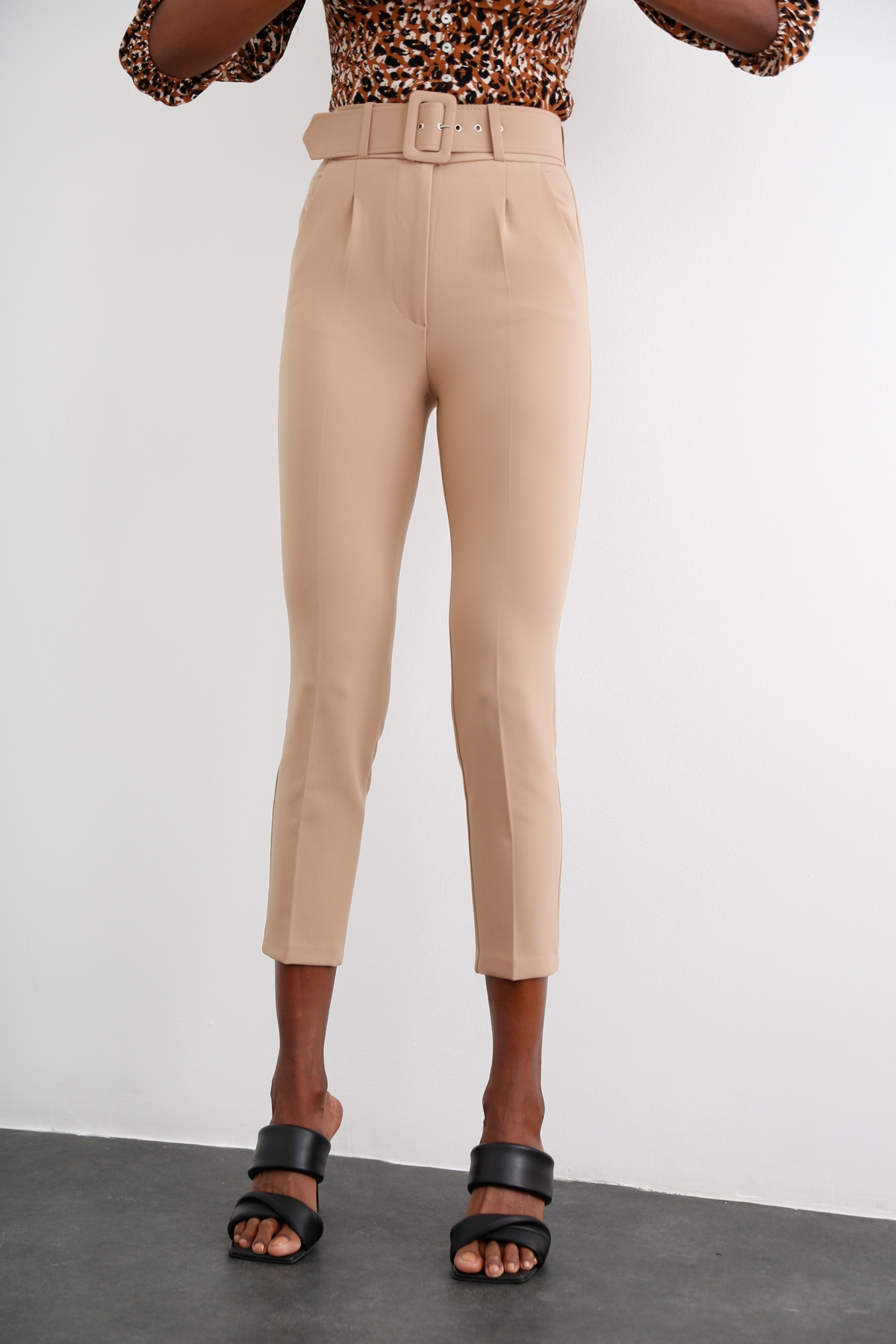 Camel Kemerli Pantolon 2204