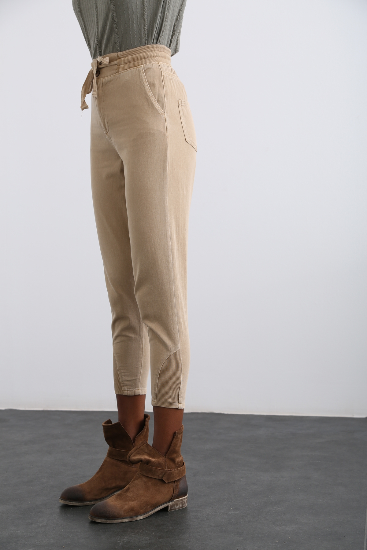 Camel Ribana Detaylı Pantolon 4489