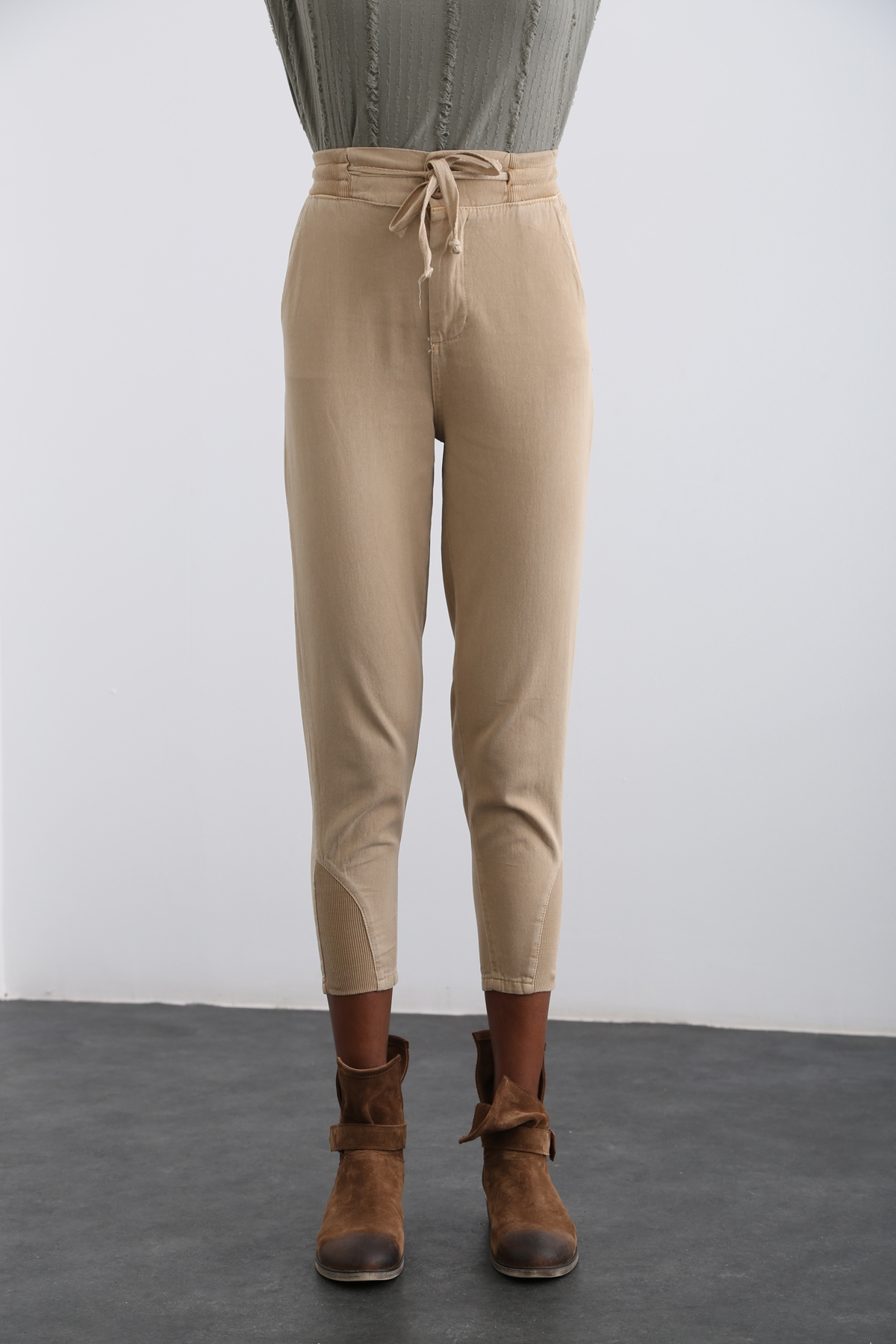 Camel Ribana Detaylı Pantolon 4489