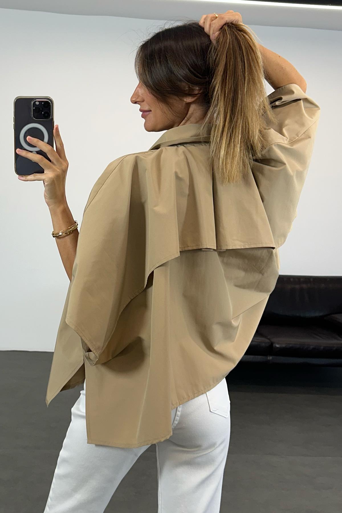 Camel Trenç Ceket 8075
